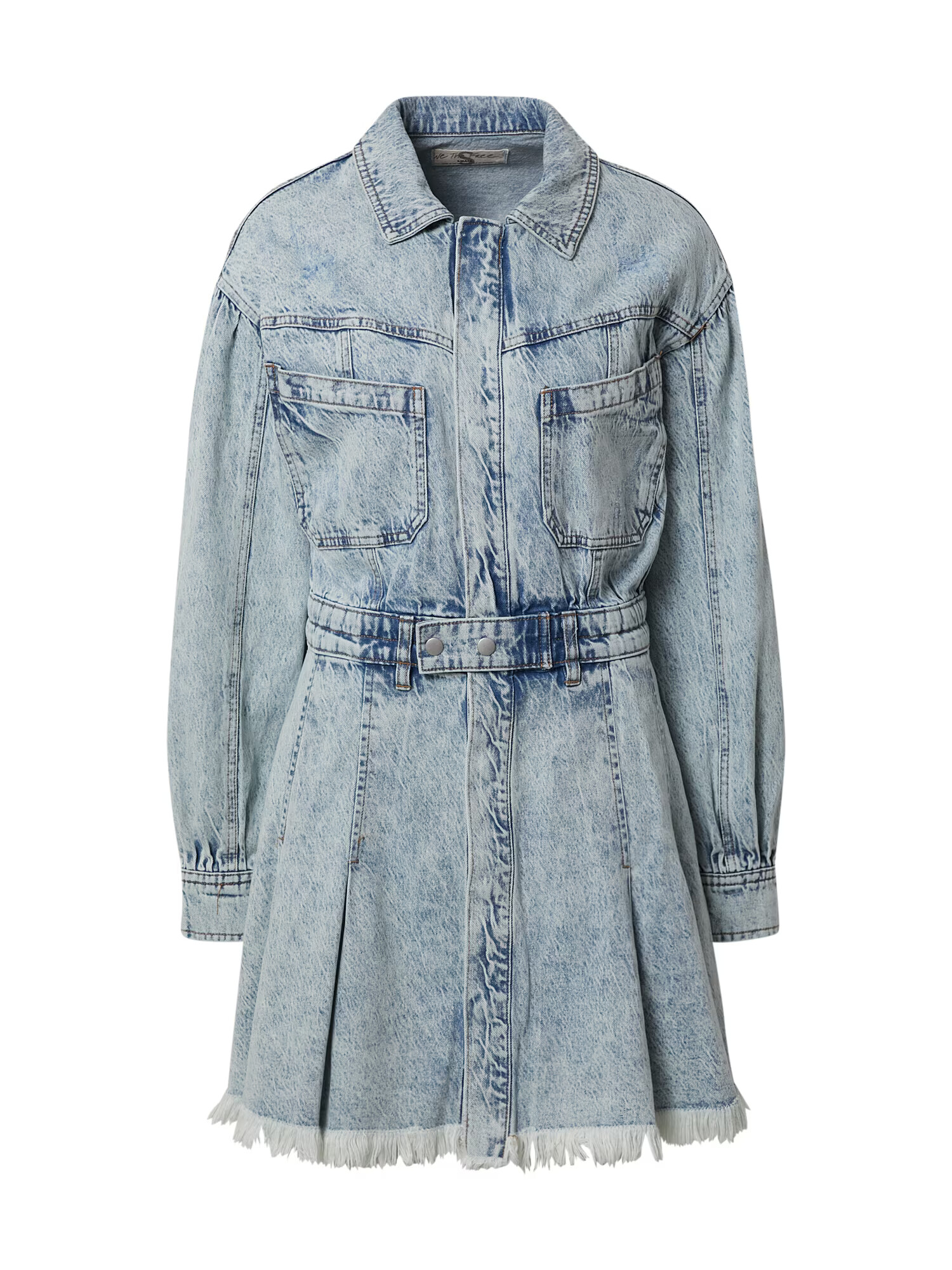 Free People Dolga srajca 'CHAIN OF COMMAND' moder denim - Pepit.si