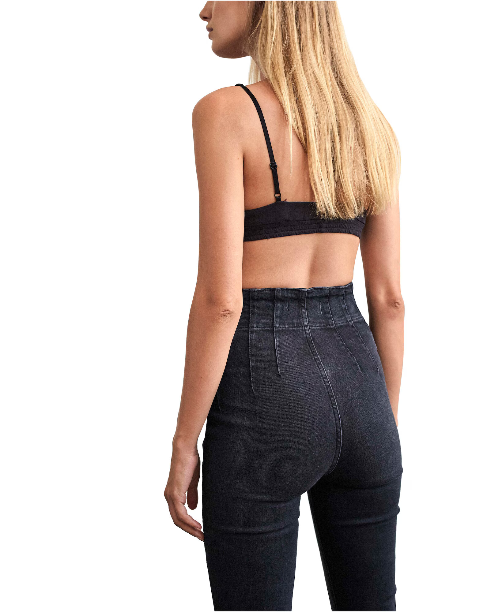 Free People Kavbojke 'Jayde' črn denim - Pepit.si