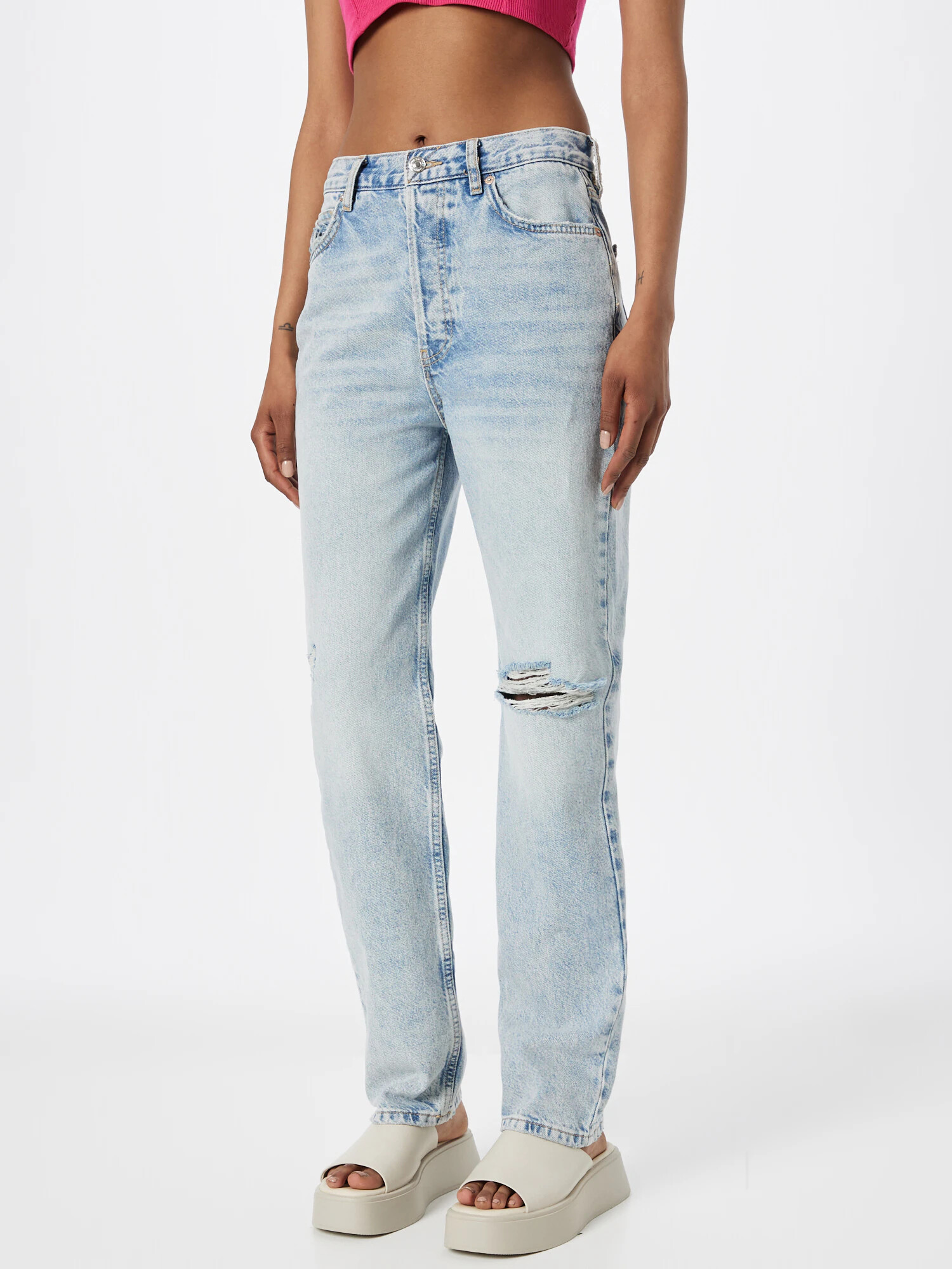 Free People Kavbojke 'THE LASSO' moder denim - Pepit.si