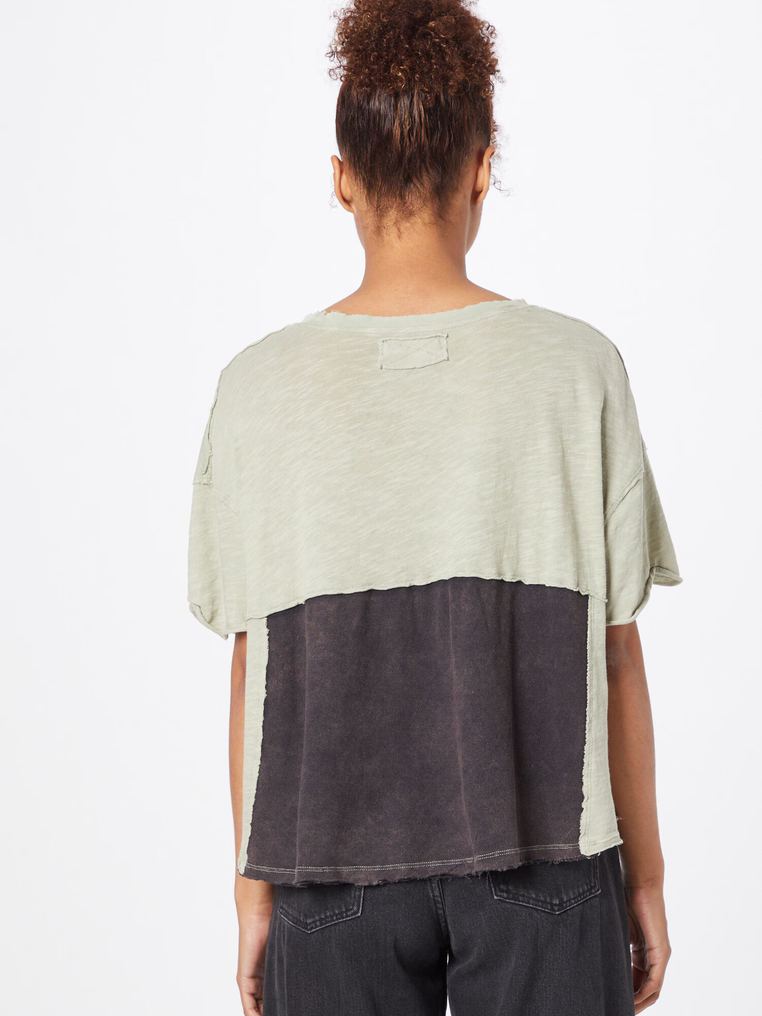 Free People Majica antracit / meta - Pepit.si