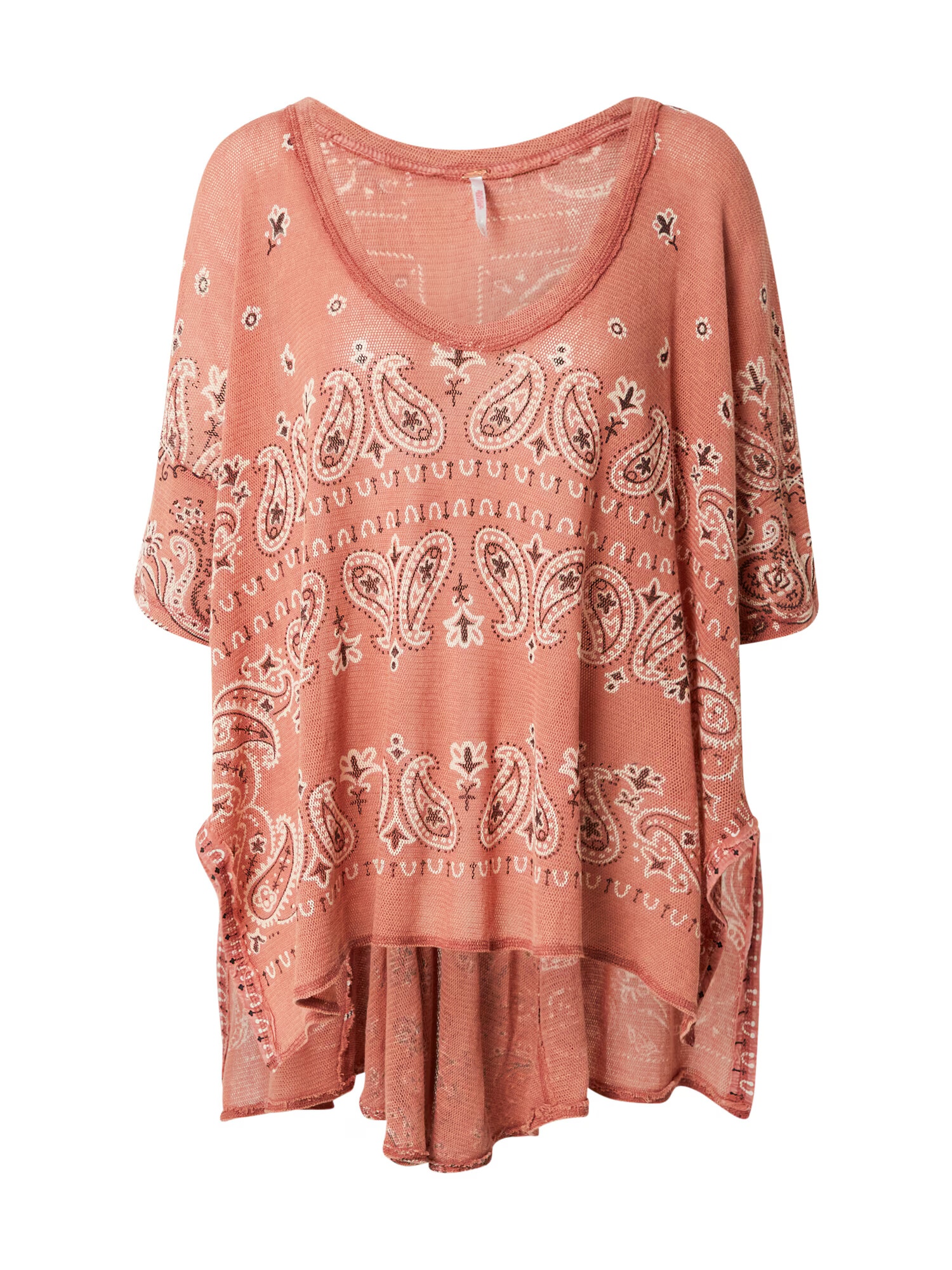 Free People Majica 'NO MATTER WHAT' rosé / bela / burgund - Pepit.si