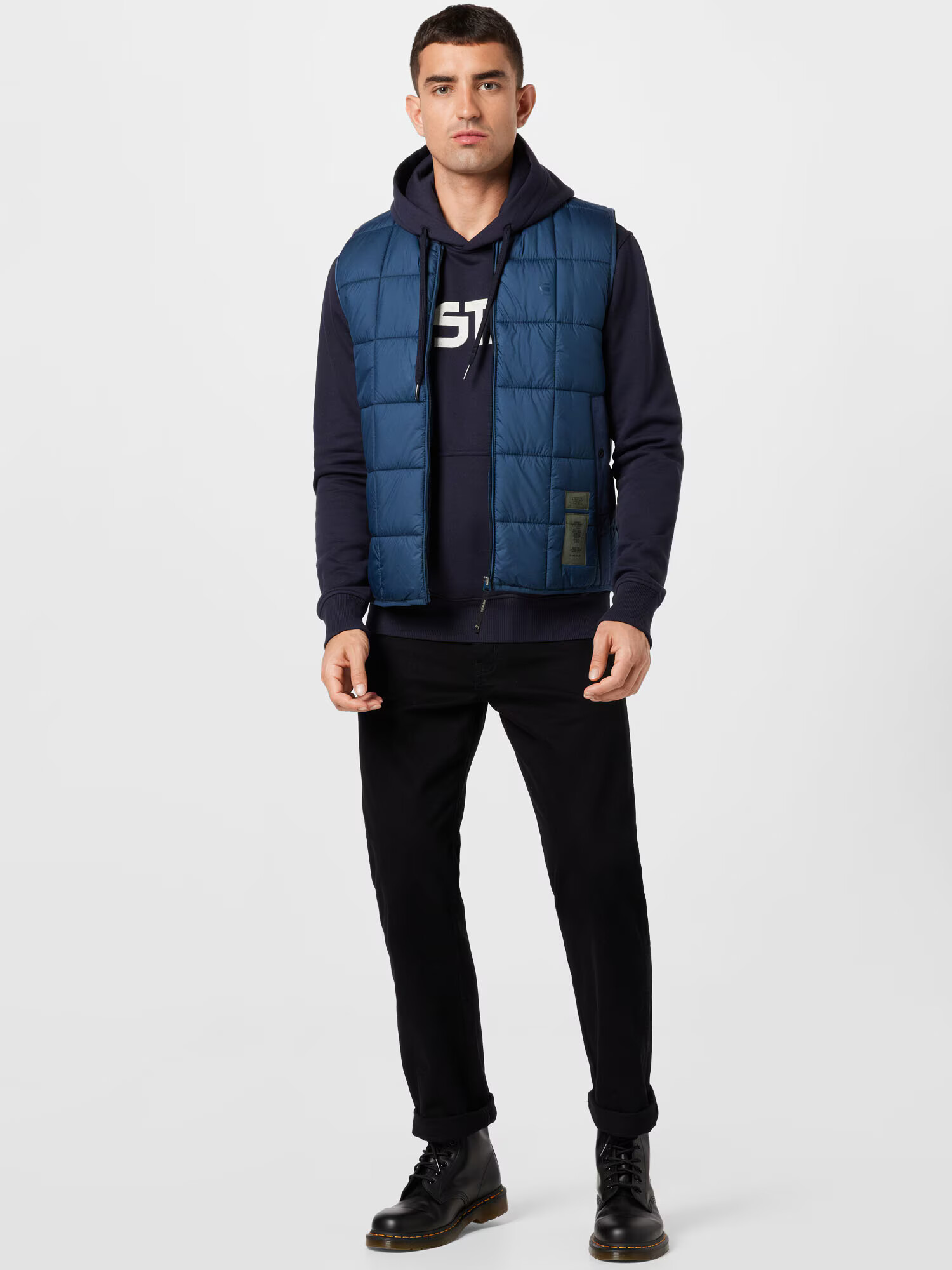 G-Star RAW Brezrokavnik 'Meefic' temno modra - Pepit.si