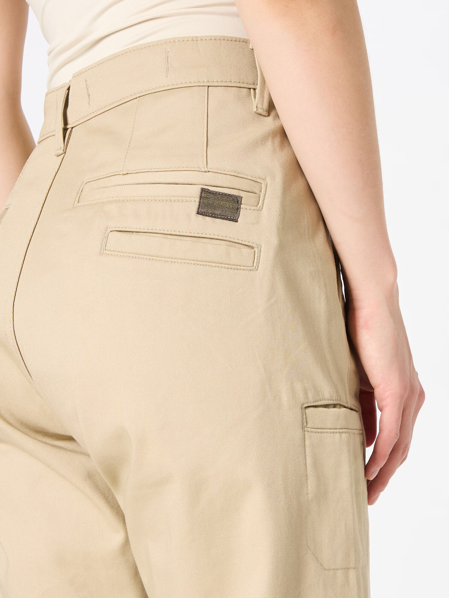 G-Star RAW Chino hlače pesek - Pepit.si