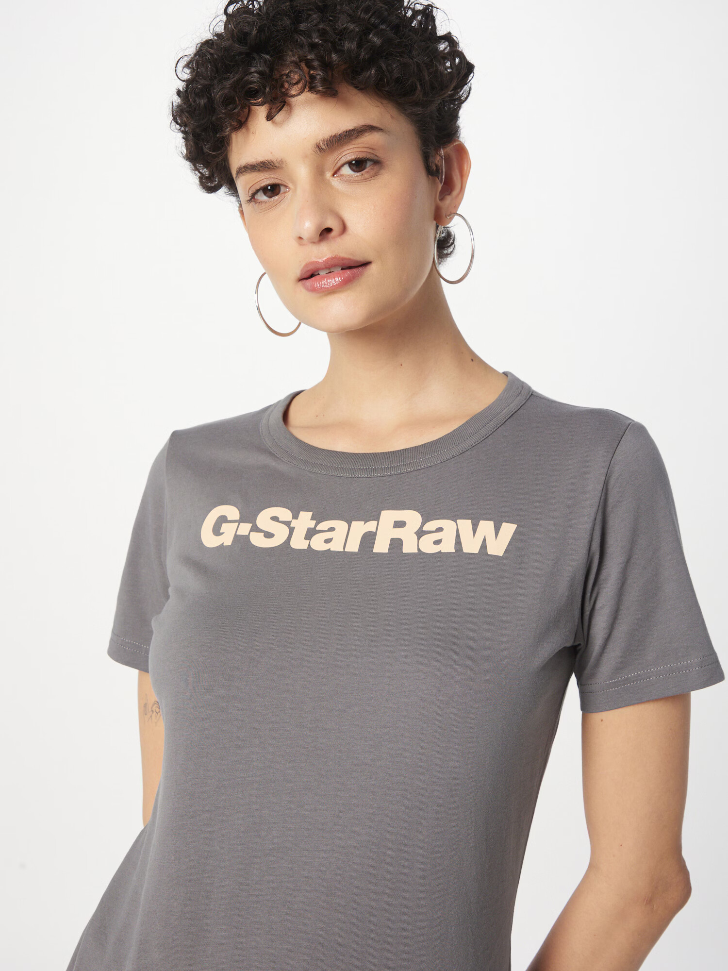 G-Star RAW Majica svetlo bež / temno modra - Pepit.si