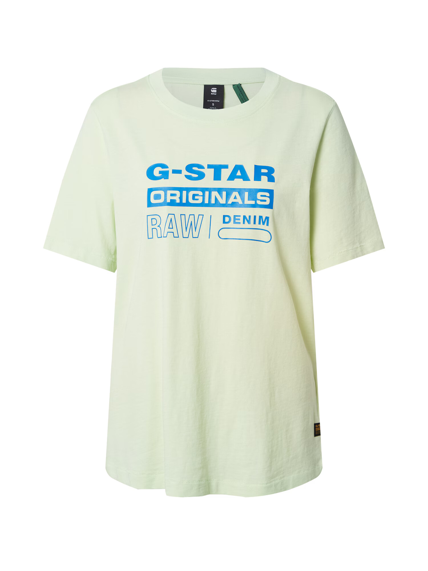 G-Star RAW Majica kraljevo modra / svetlo zelena - Pepit.si