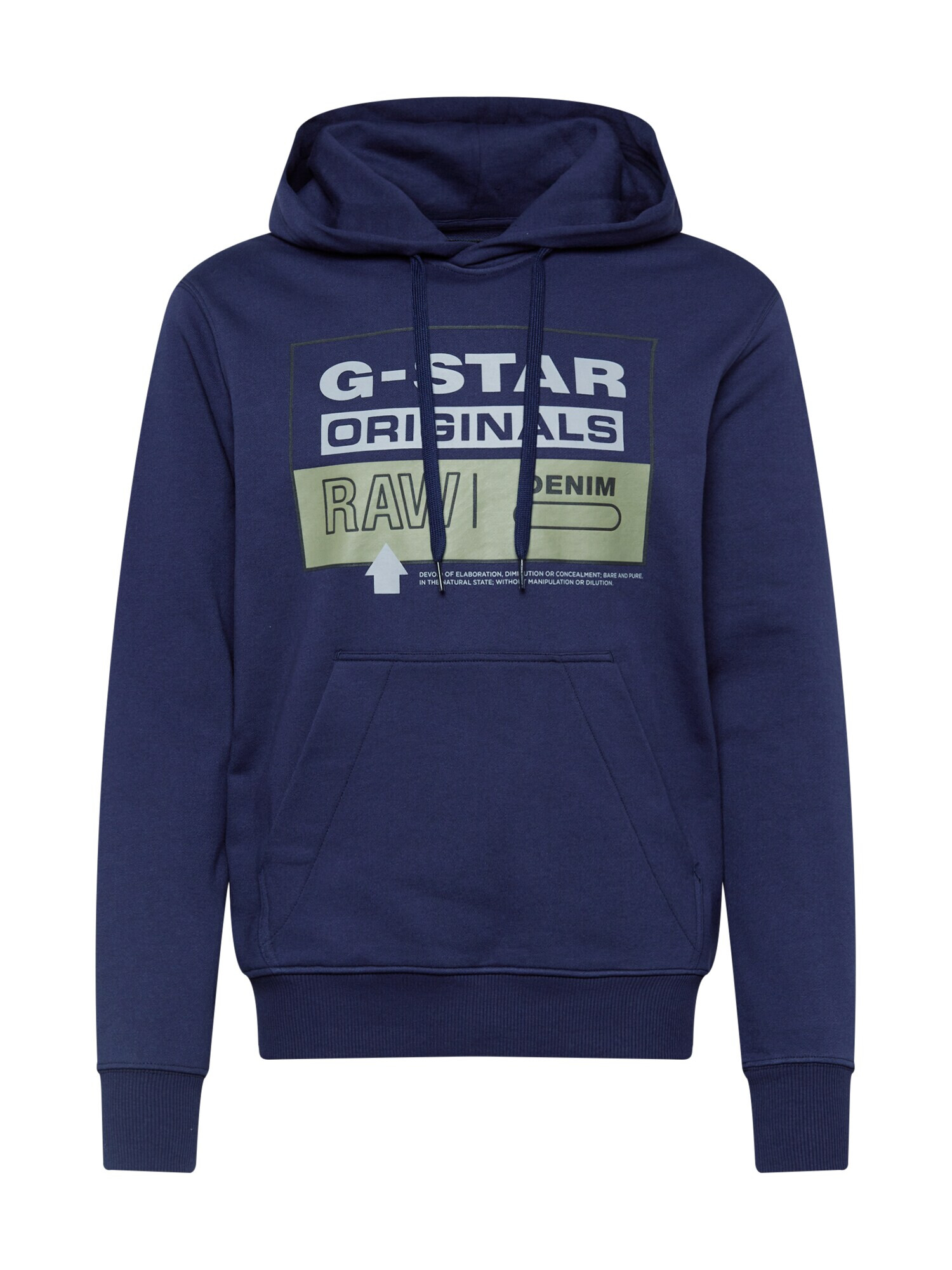 G-Star RAW Majica temno modra / svetlo siva / oliva - Pepit.si