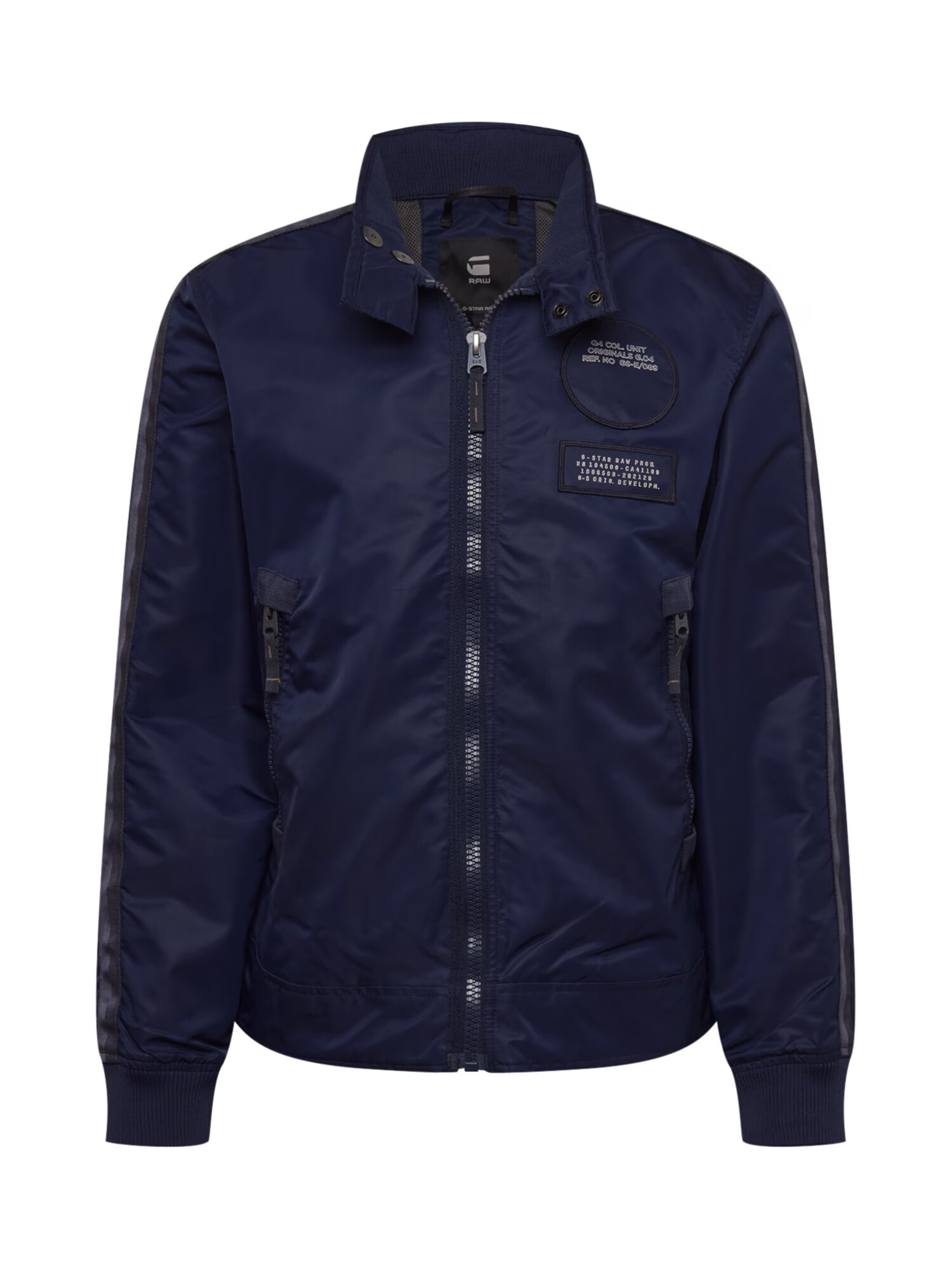 G-Star RAW Prehodna jakna 'Harrington' mornarska / temno siva / bela - Pepit.si