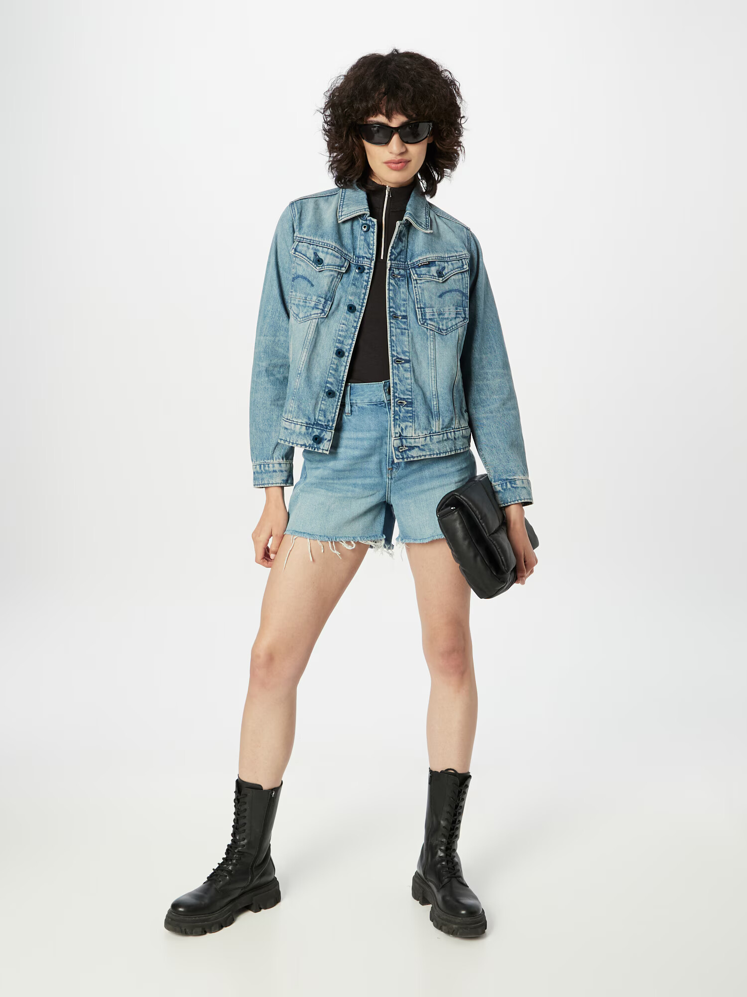 G-Star RAW Prehodna jakna moder denim - Pepit.si