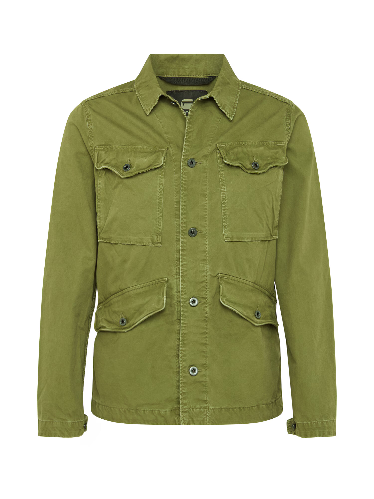 G-Star RAW Prehodna jakna 'Vodan Worker Overshirt' oliva - Pepit.si