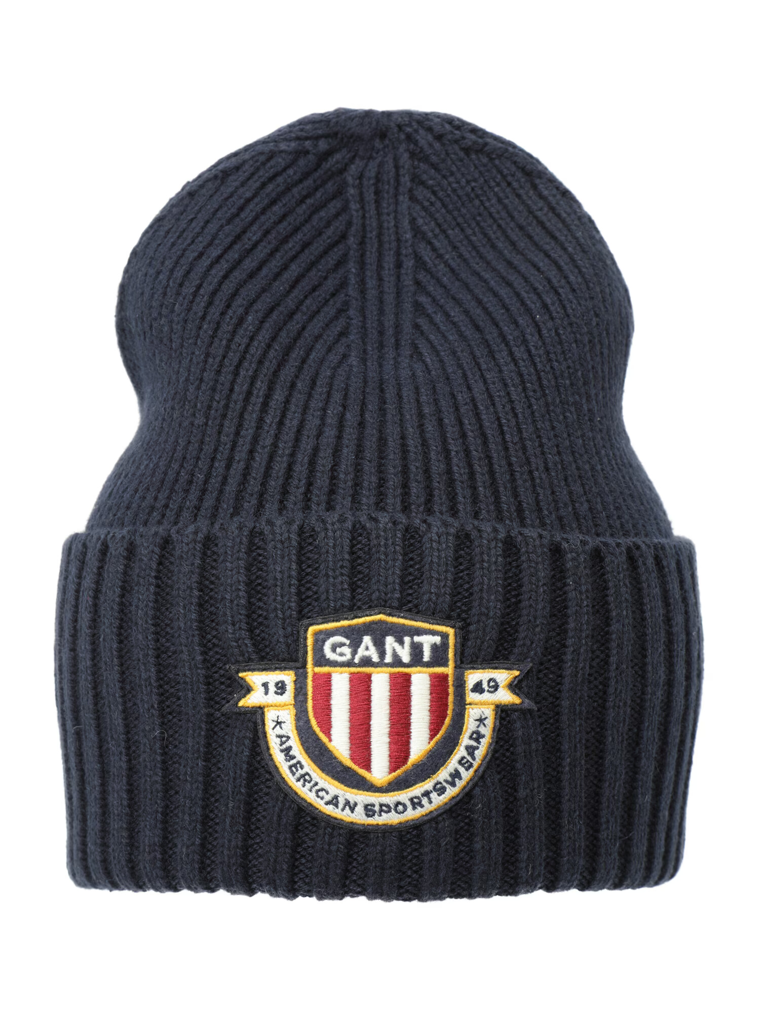 GANT Kape 'D1. BANNER SHIELD BEANIE' mornarska / rumena / rdeča / bela - Pepit.si