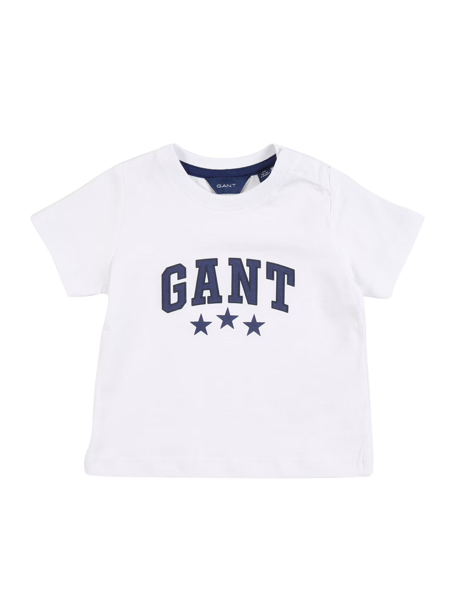 GANT Majica 'VARSITY' bela / temno modra / marine - Pepit.si