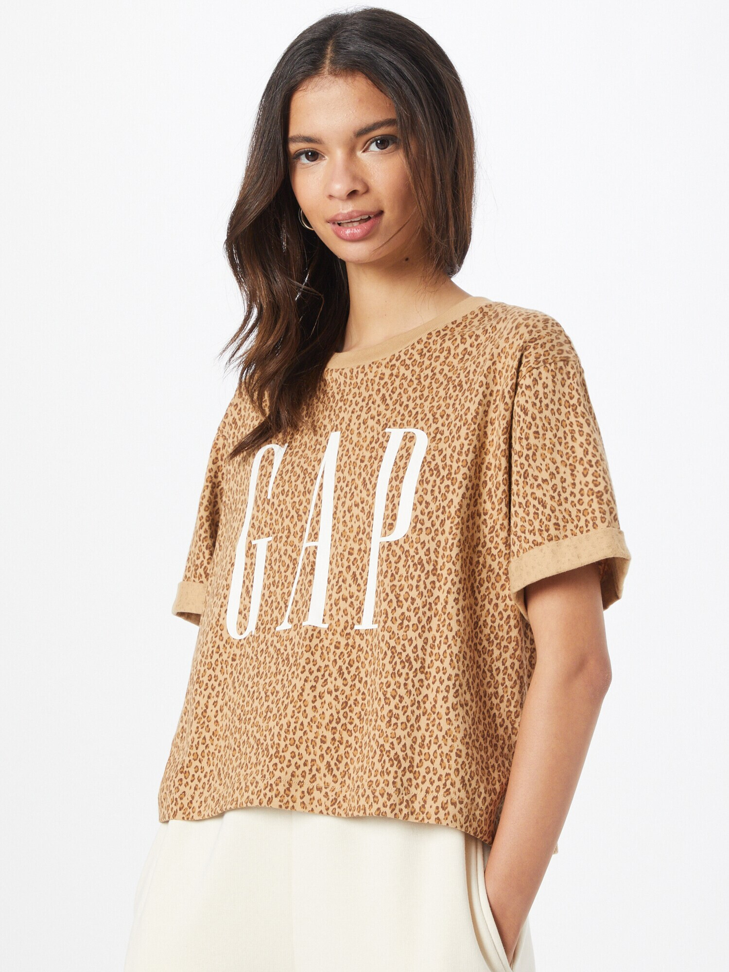 GAP Majica 'LEOPARD' pesek - Pepit.si