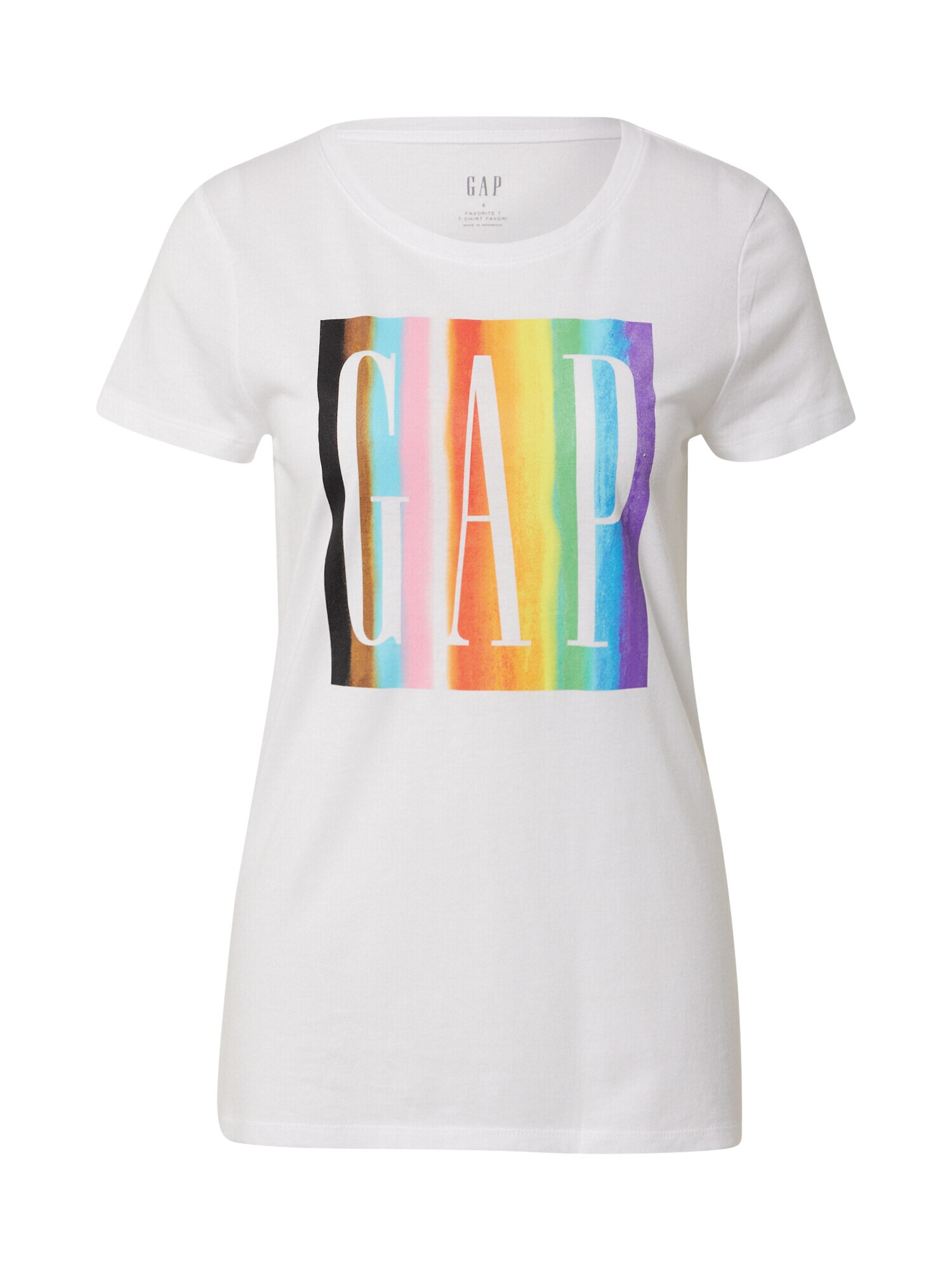 GAP Majica 'PRIDE FAMILY' rumena / temno liila / črna / bela - Pepit.si