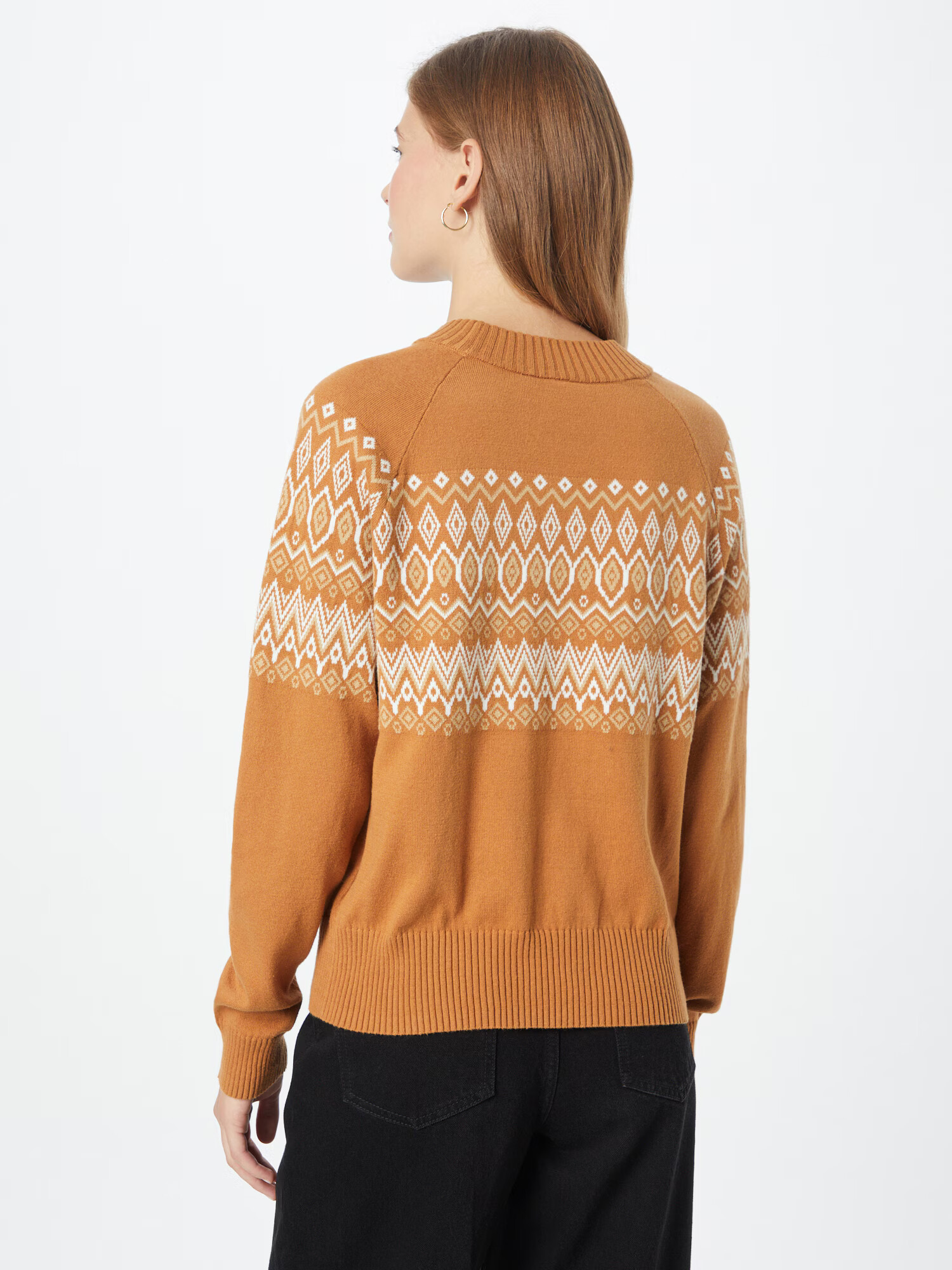 GAP Pulover 'FAIRISLE' konjak / bela - Pepit.si