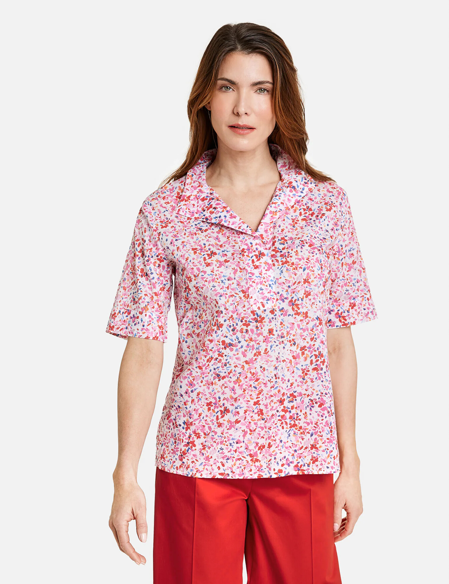 GERRY WEBER Bluza modra / oranžna / roza / bela - Pepit.si