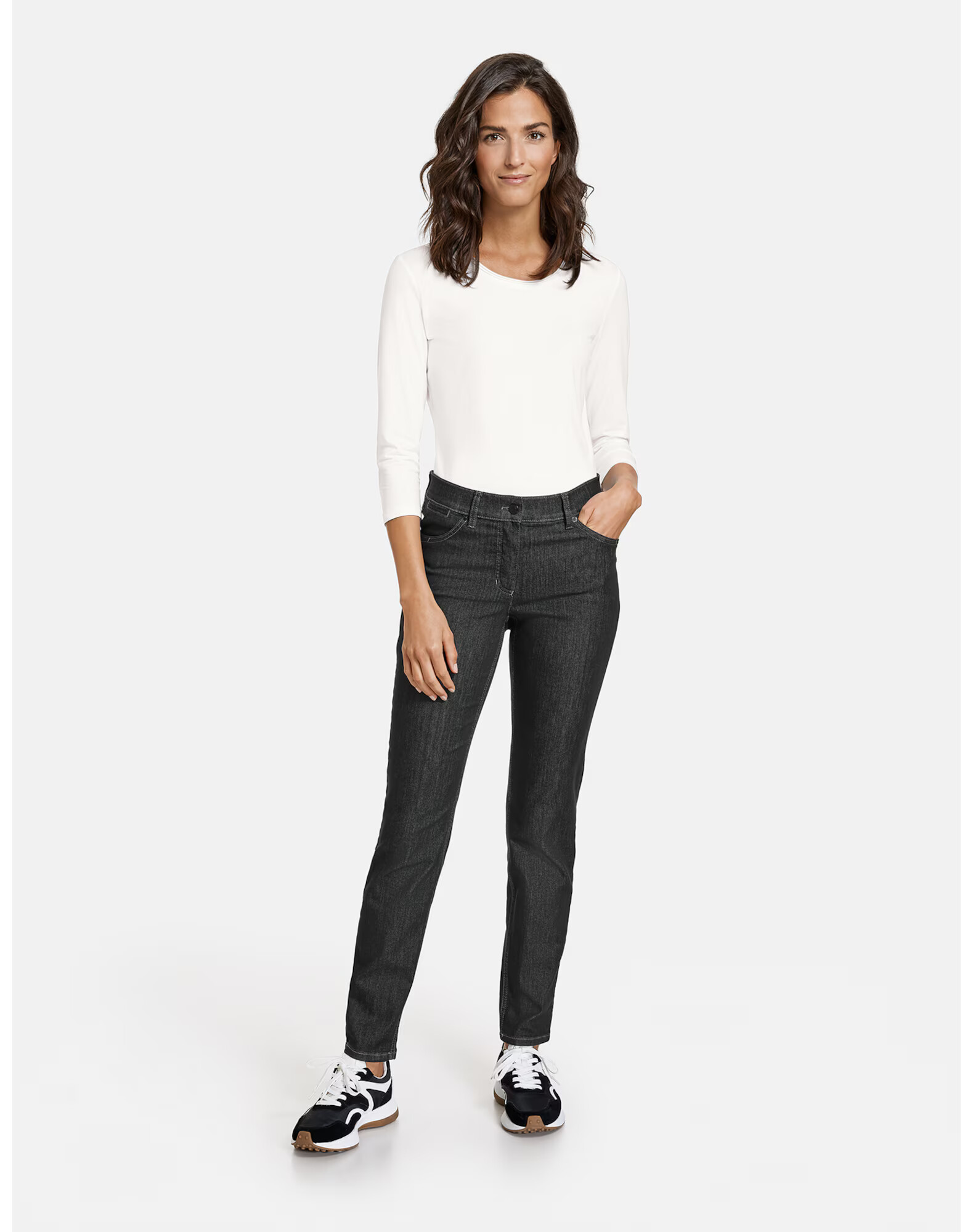 GERRY WEBER Kavbojke 'Best4me' črn denim - Pepit.si