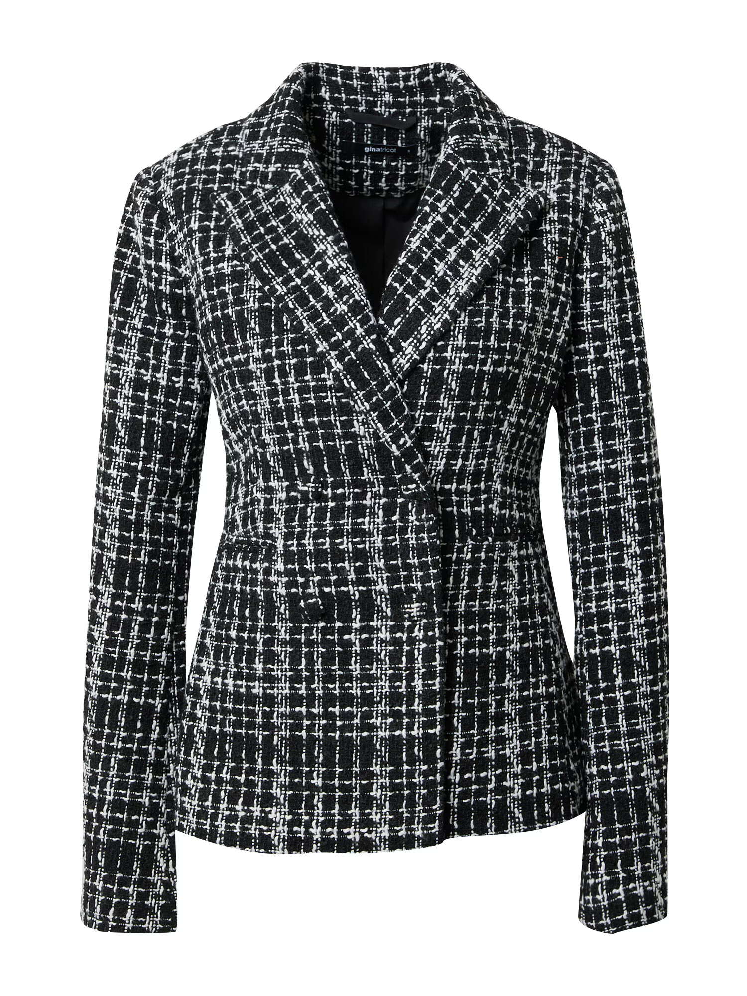 Gina Tricot Blazer 'Camilla' črna / bela - Pepit.si