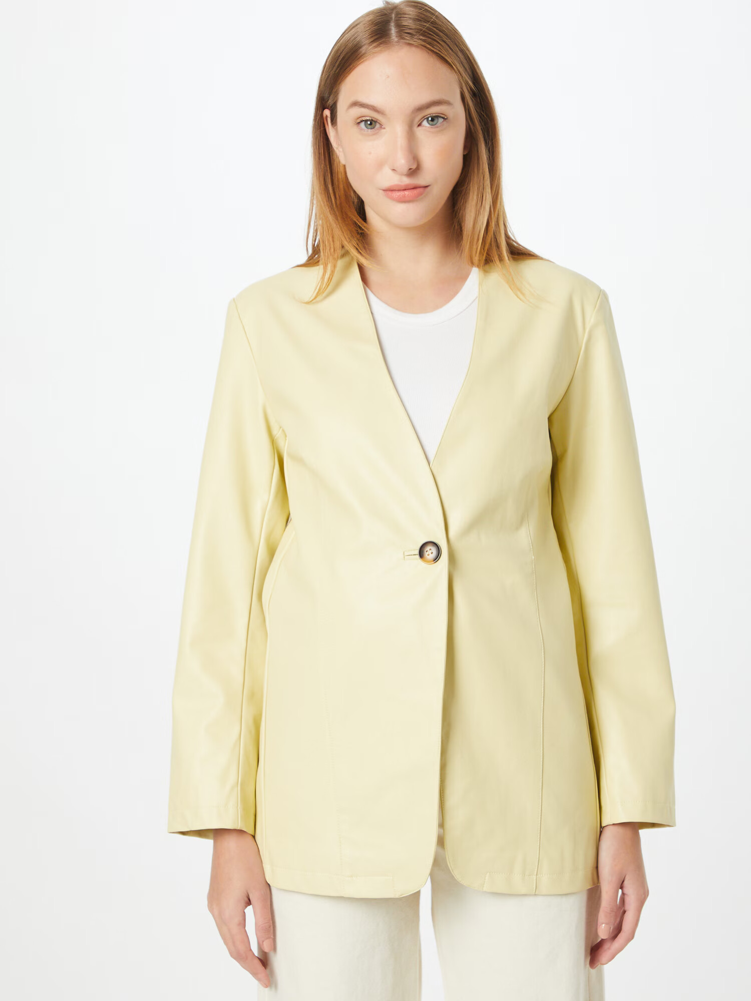 Gina Tricot Blazer 'Mina' svetlo rumena - Pepit.si