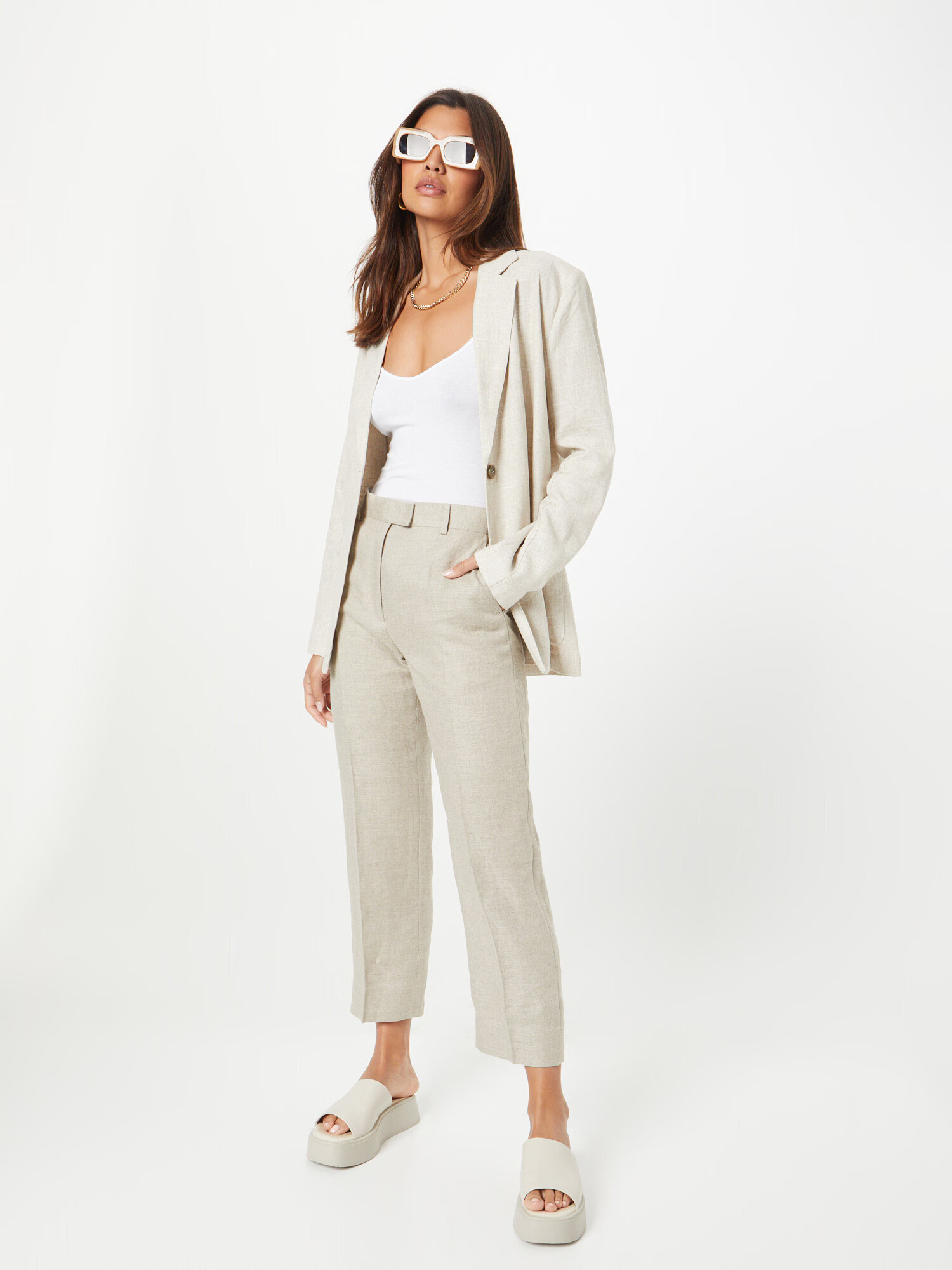 Gina Tricot Blazer 'Olivia' bež - Pepit.si