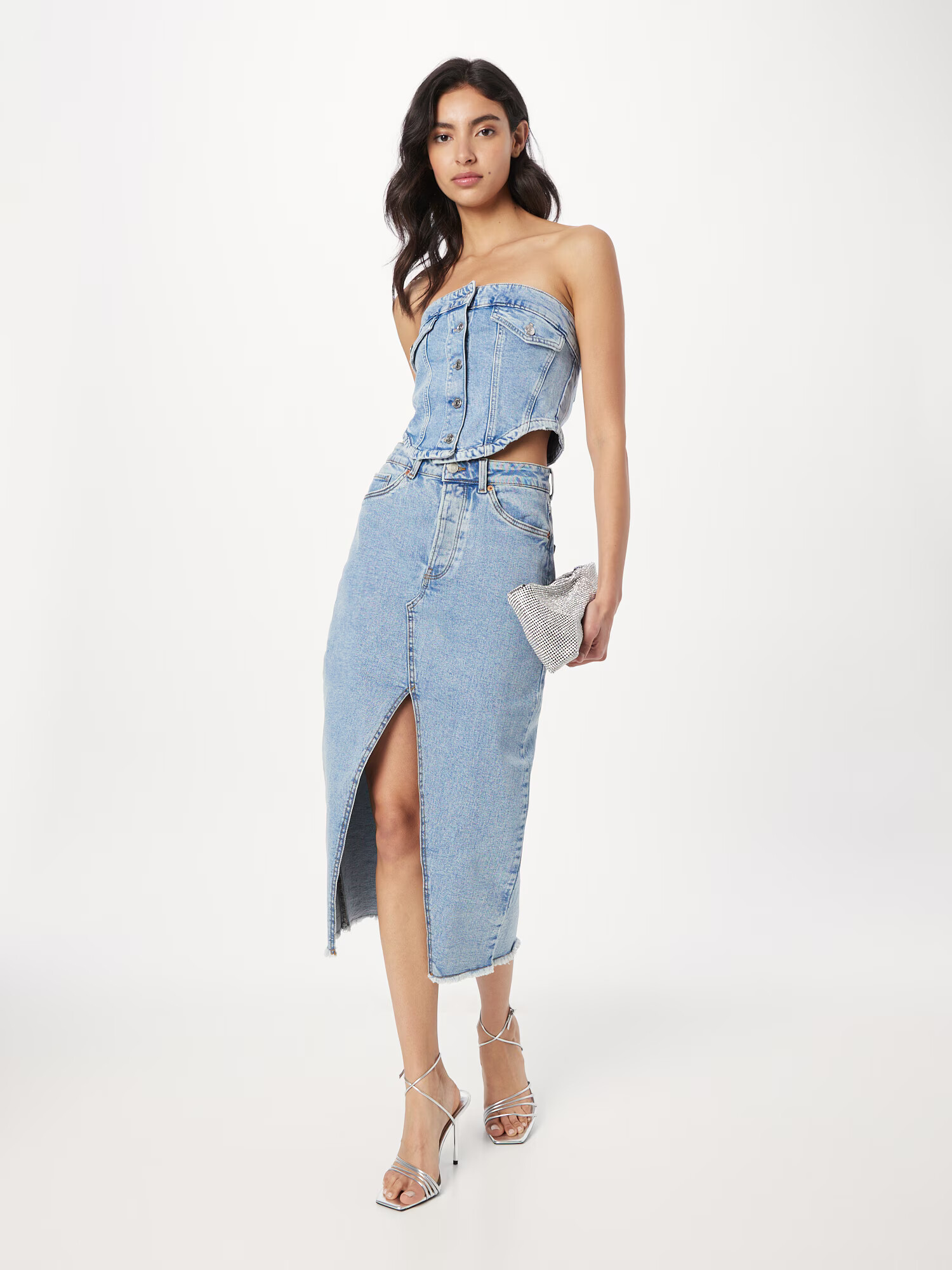 Gina Tricot Top moder denim - Pepit.si