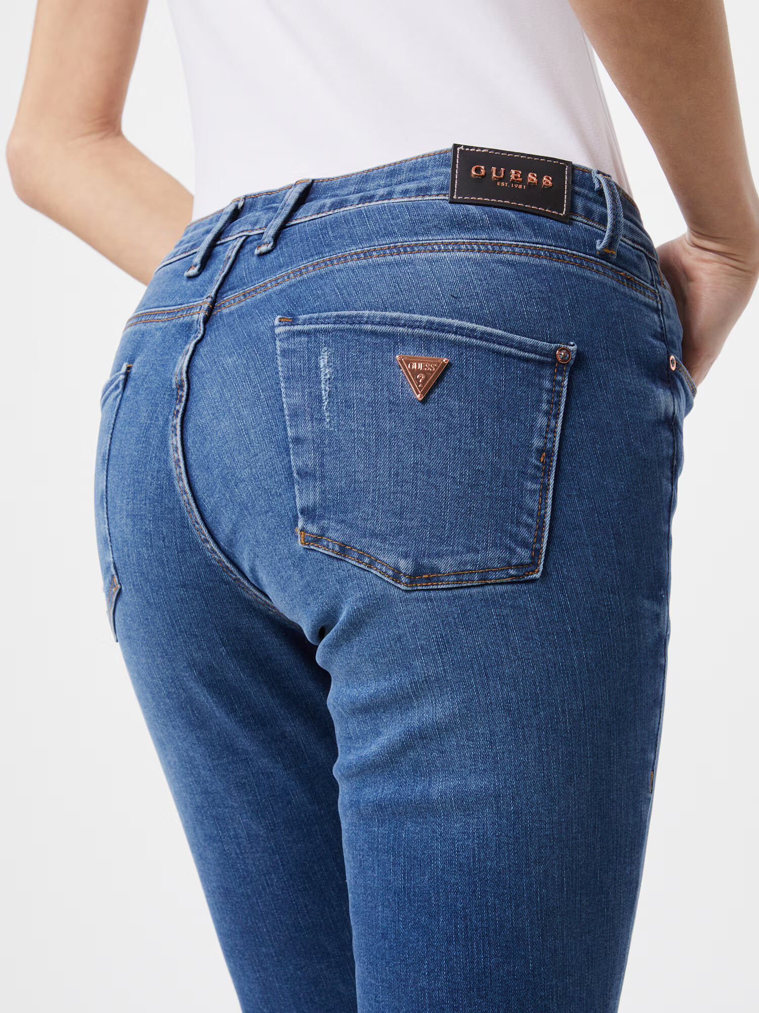 GUESS Jeans pajkice moder denim - Pepit.si