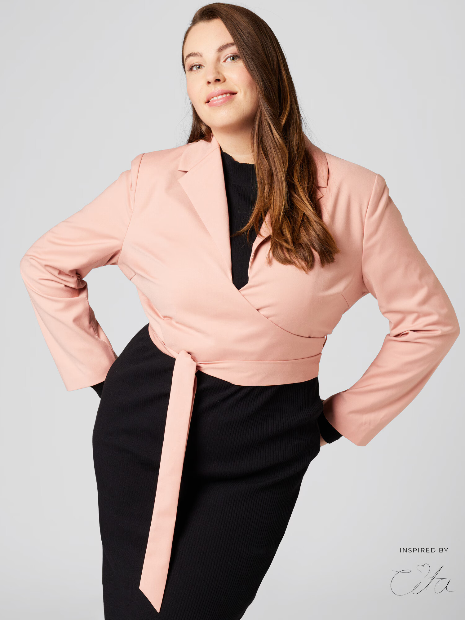 Guido Maria Kretschmer Curvy Collection Blazer 'Panthea' roza - Pepit.si