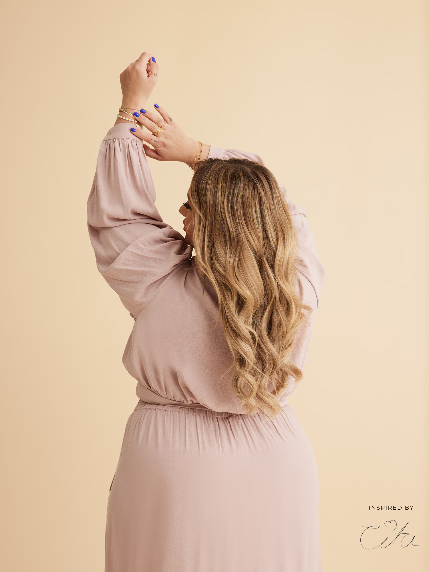 Guido Maria Kretschmer Curvy Collection Bluza 'Mai' rosé - Pepit.si