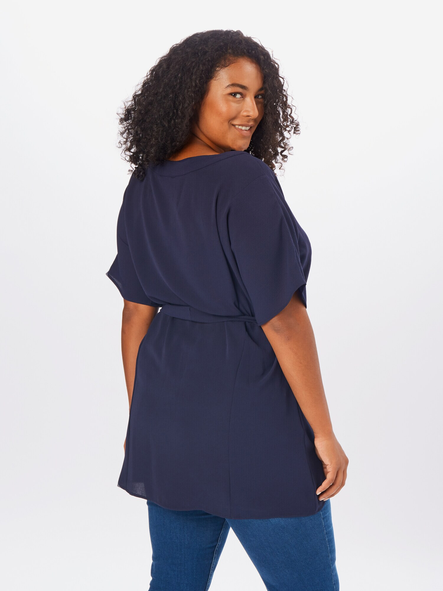 Guido Maria Kretschmer Curvy Collection Bluza 'Wiebke' modra - Pepit.si