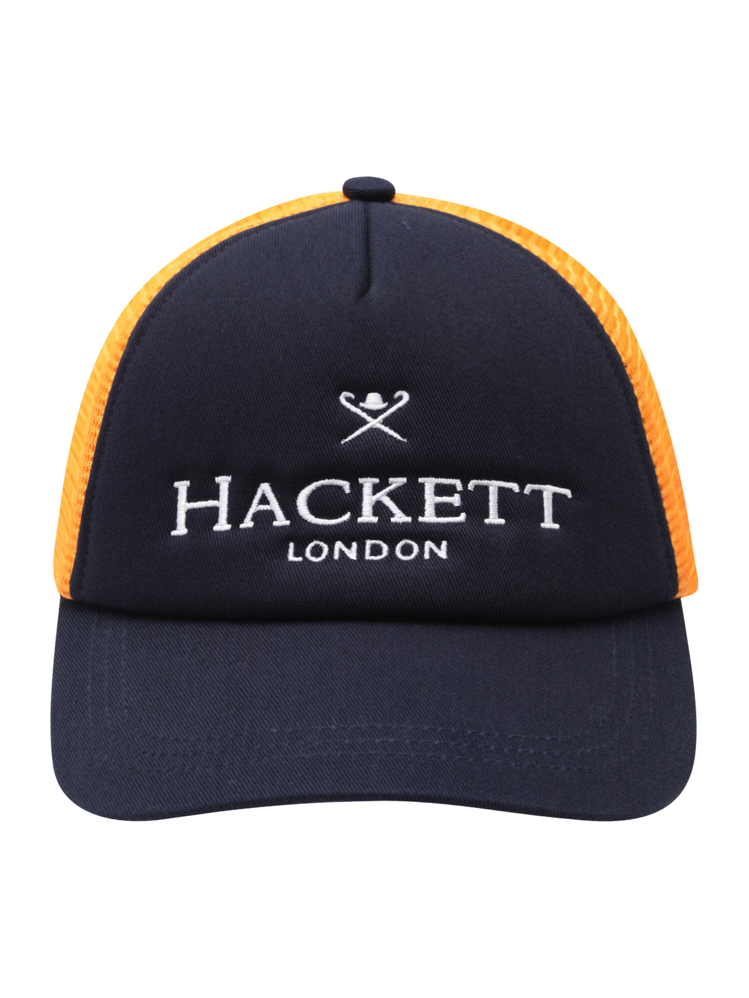 Hackett London Kapa mornarska / oranžna / bela - Pepit.si