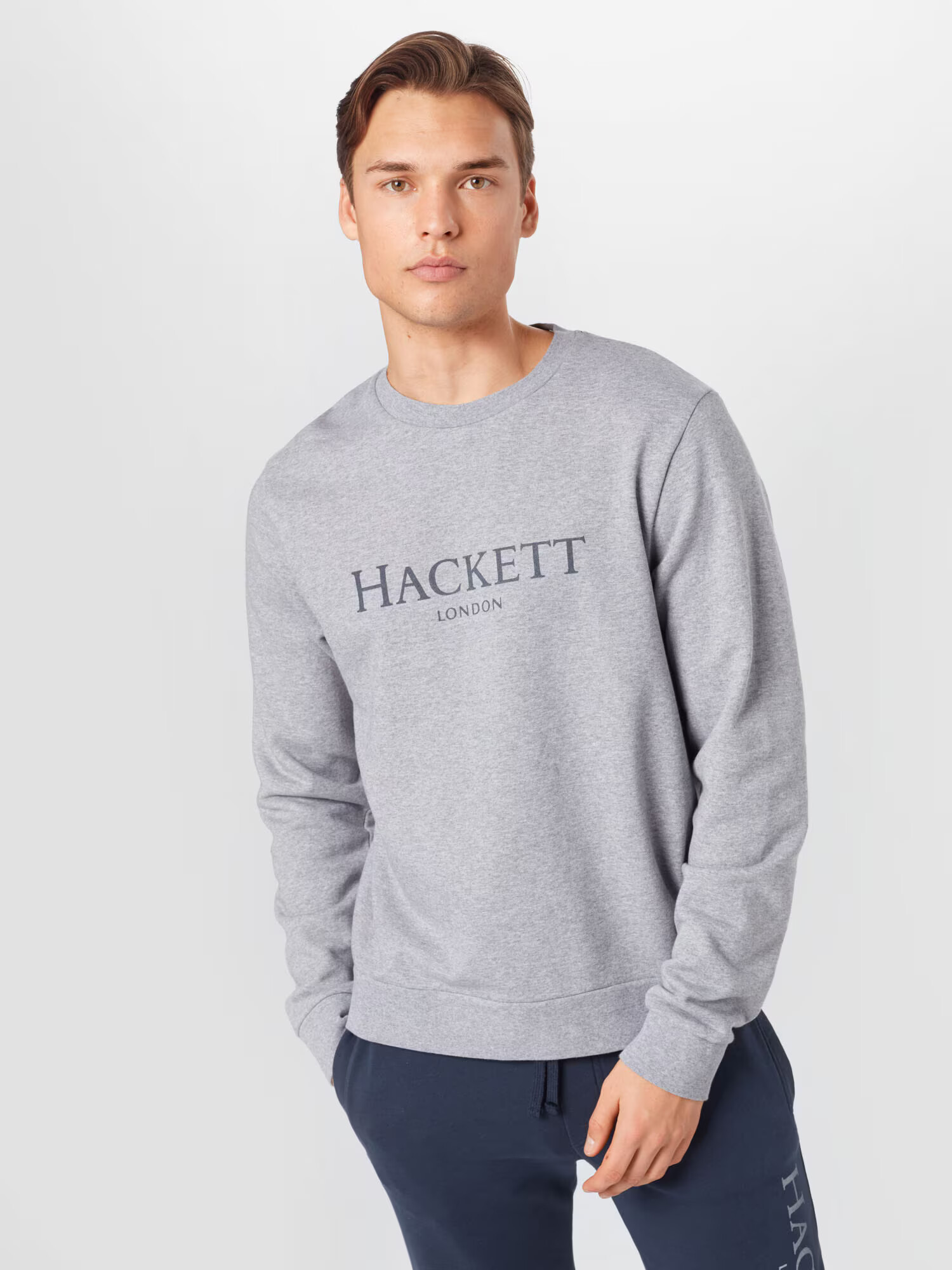 Hackett London Majica temno siva / pegasto siva - Pepit.si