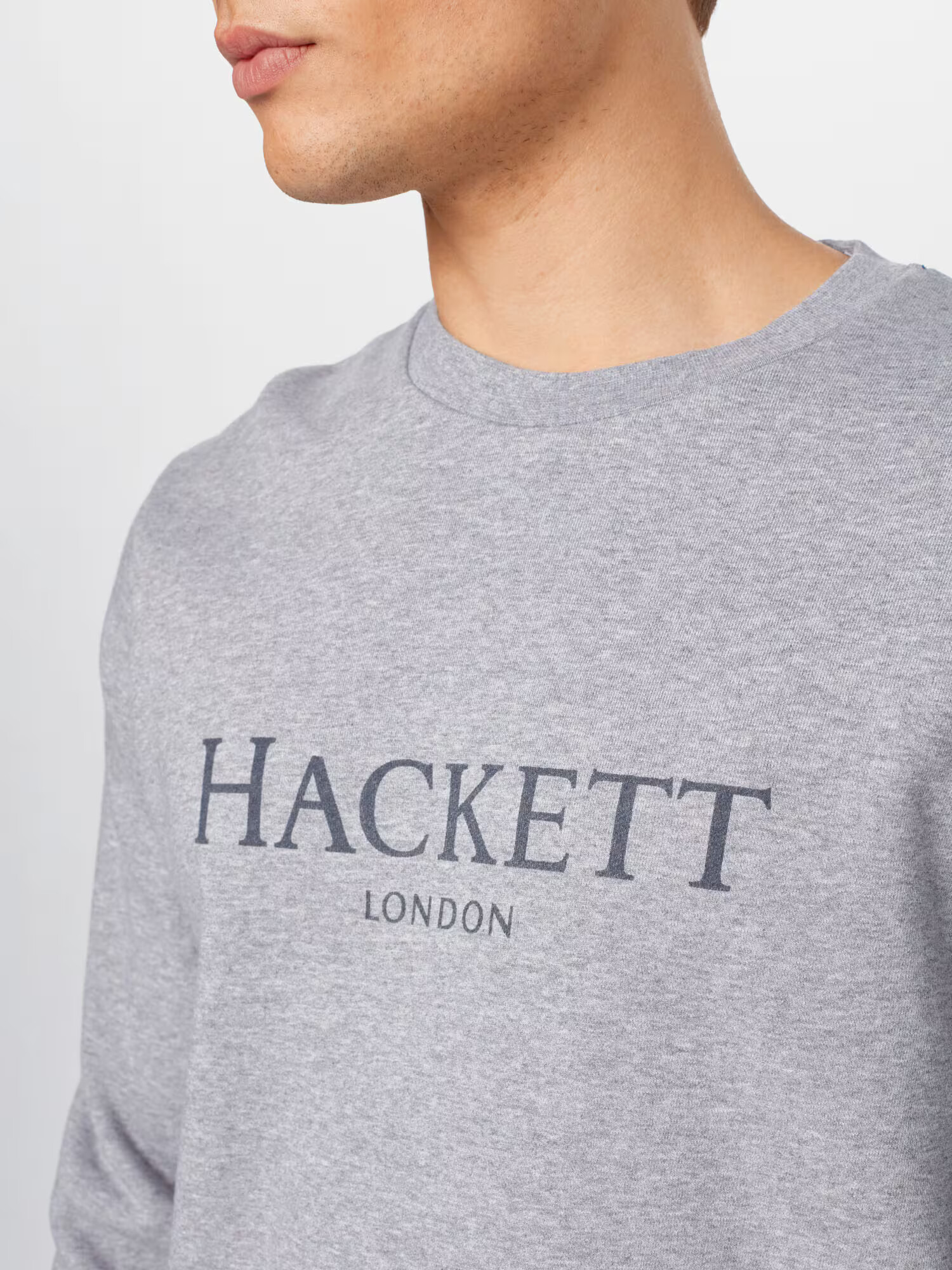 Hackett London Majica temno siva / pegasto siva - Pepit.si