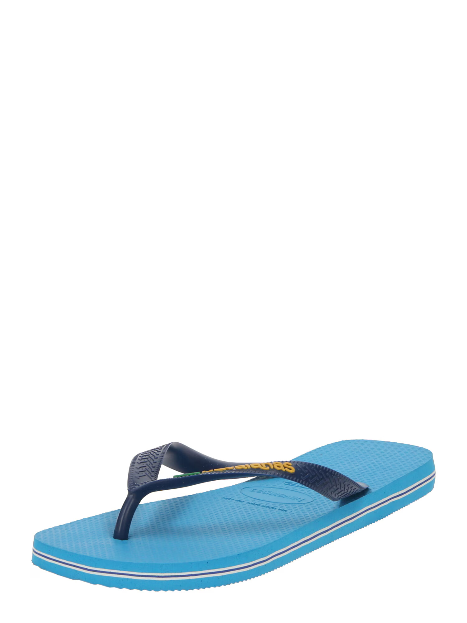 HAVAIANAS Japonke 'BRASIL' mornarska / azur / temno rumena / travnato zelena - Pepit.si