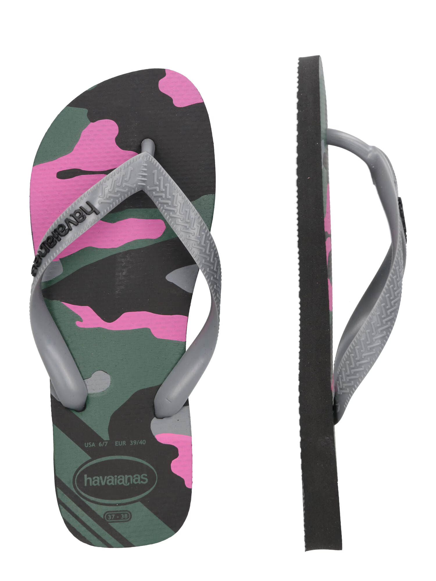 HAVAIANAS Japonke srebrno-siva / zelena / roza / črna - Pepit.si