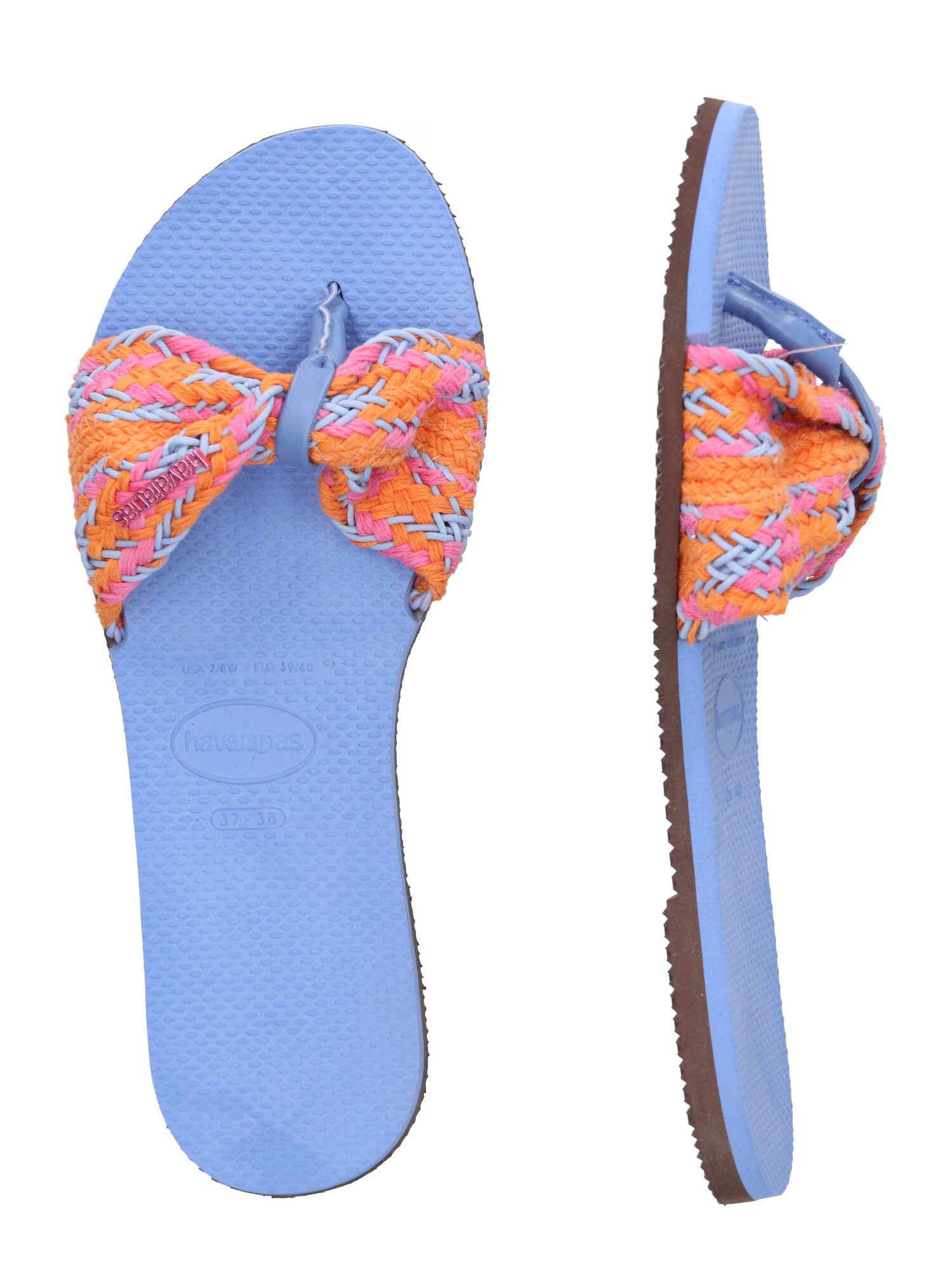 HAVAIANAS Japonke 'YOU ST TROPEZ' modra / oranžna / roza - Pepit.si