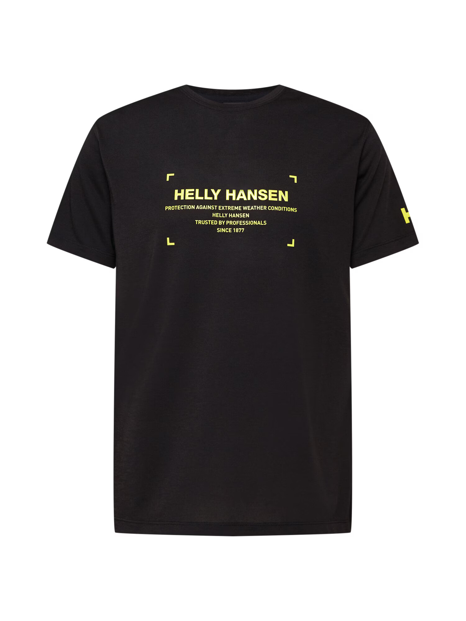 HELLY HANSEN Funkcionalna majica črna / rumena - Pepit.si