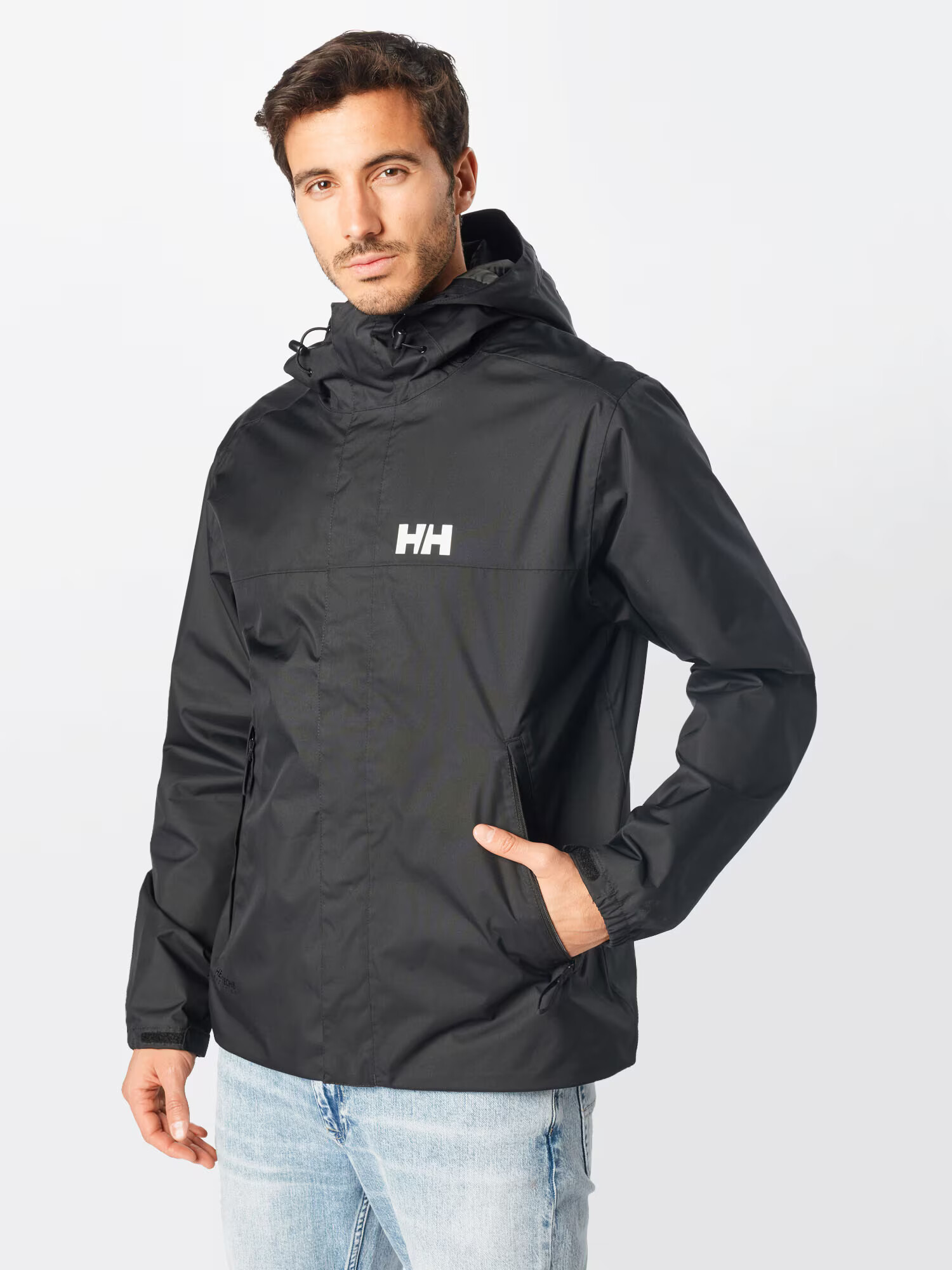 HELLY HANSEN Prehodna jakna 'ERVIK' črna / bela - Pepit.si