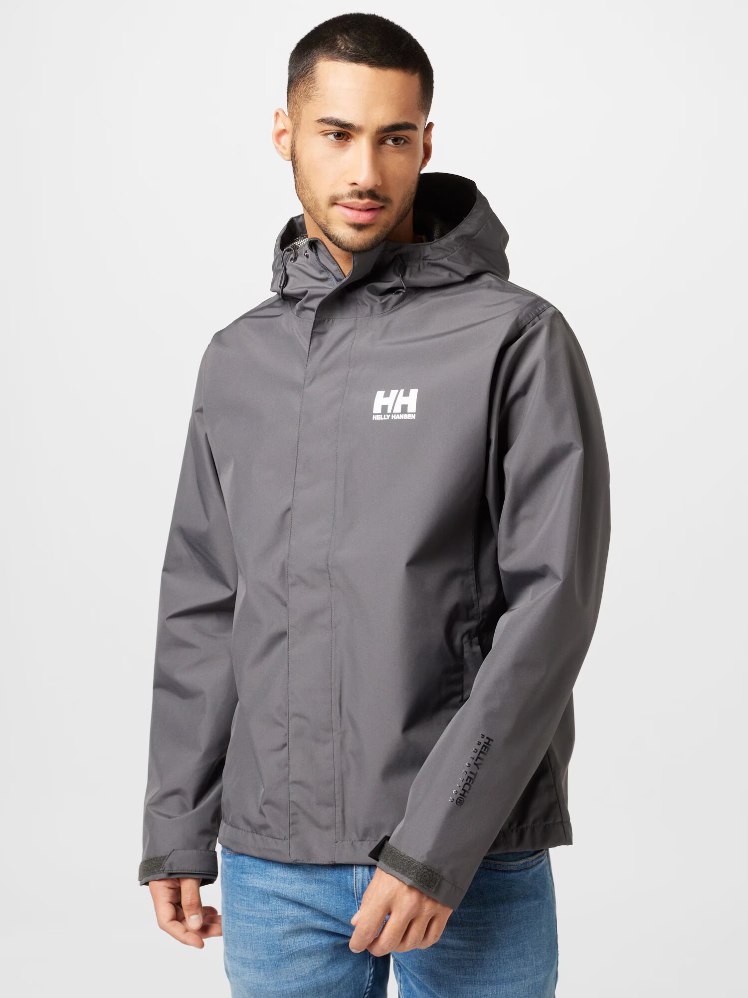 HELLY HANSEN Zunanja jakna 'SEVEN J' grafit / off-bela - Pepit.si