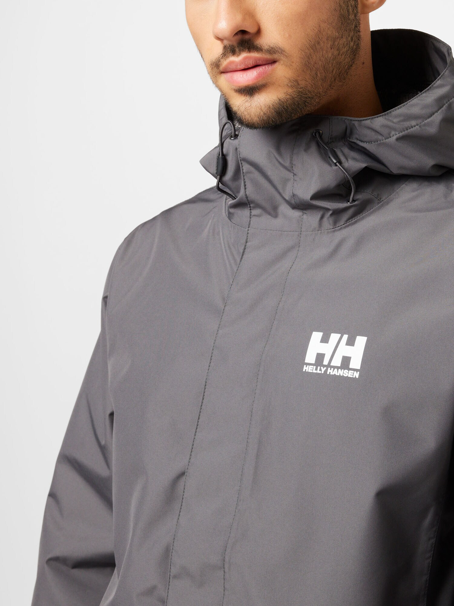 HELLY HANSEN Zunanja jakna 'SEVEN J' grafit / off-bela - Pepit.si