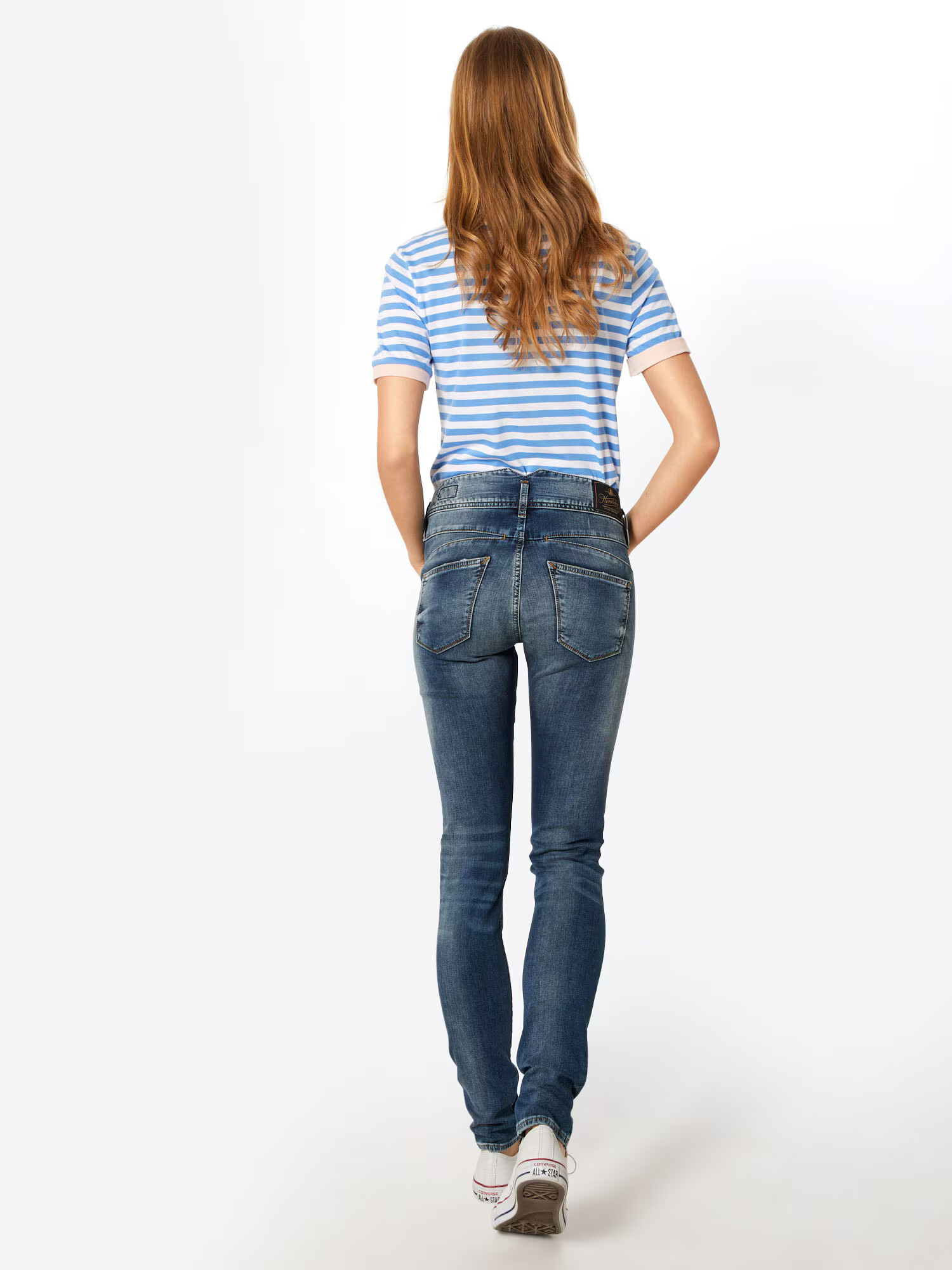 Herrlicher Kavbojke 'Pearl Slim Denim Stretch' moder denim - Pepit.si