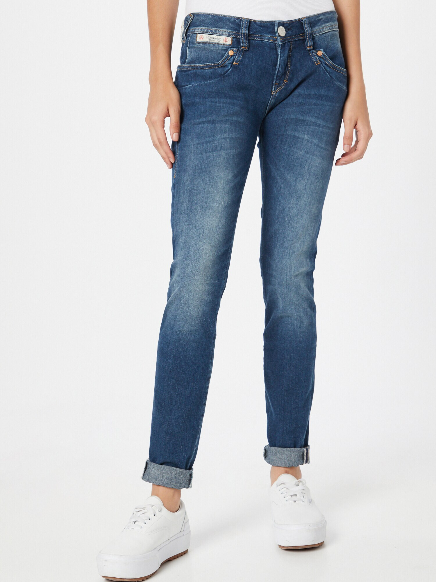 Herrlicher Kavbojke 'Piper Slim Cashmere Touch Denim' modra - Pepit.si