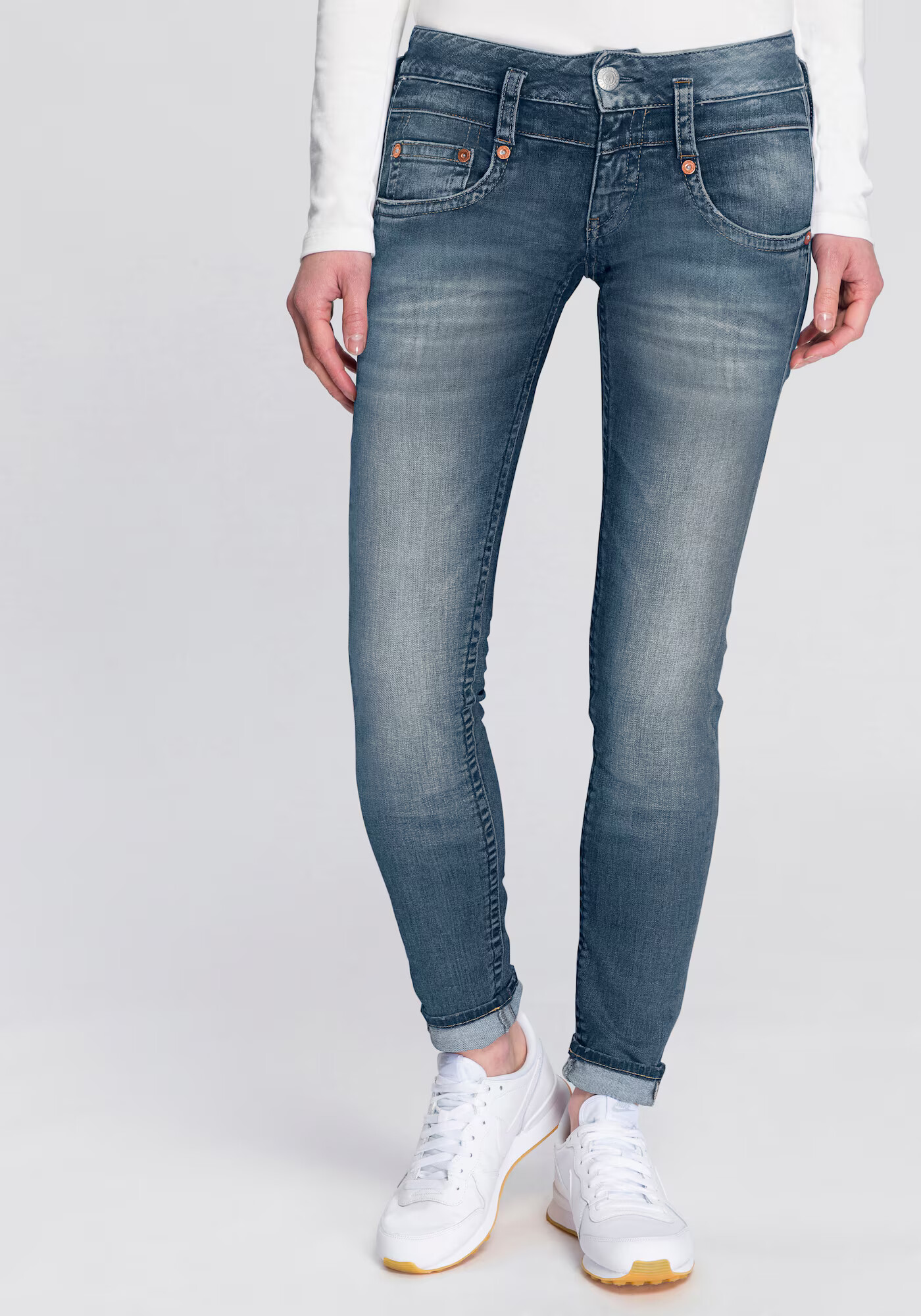 Herrlicher Kavbojke 'Pitch' moder denim - Pepit.si