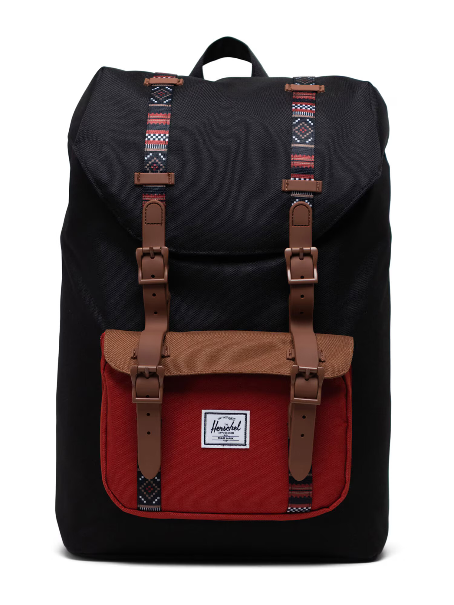 Herschel Nahrbtnik 'Little America' črna / burgund / karamel / rjasto rjava - Pepit.si