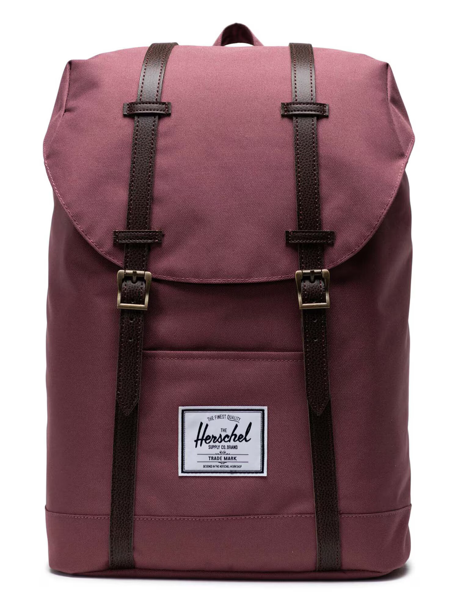 Herschel Nahrbtnik 'Retreat' temno rjava / bordo / bela - Pepit.si