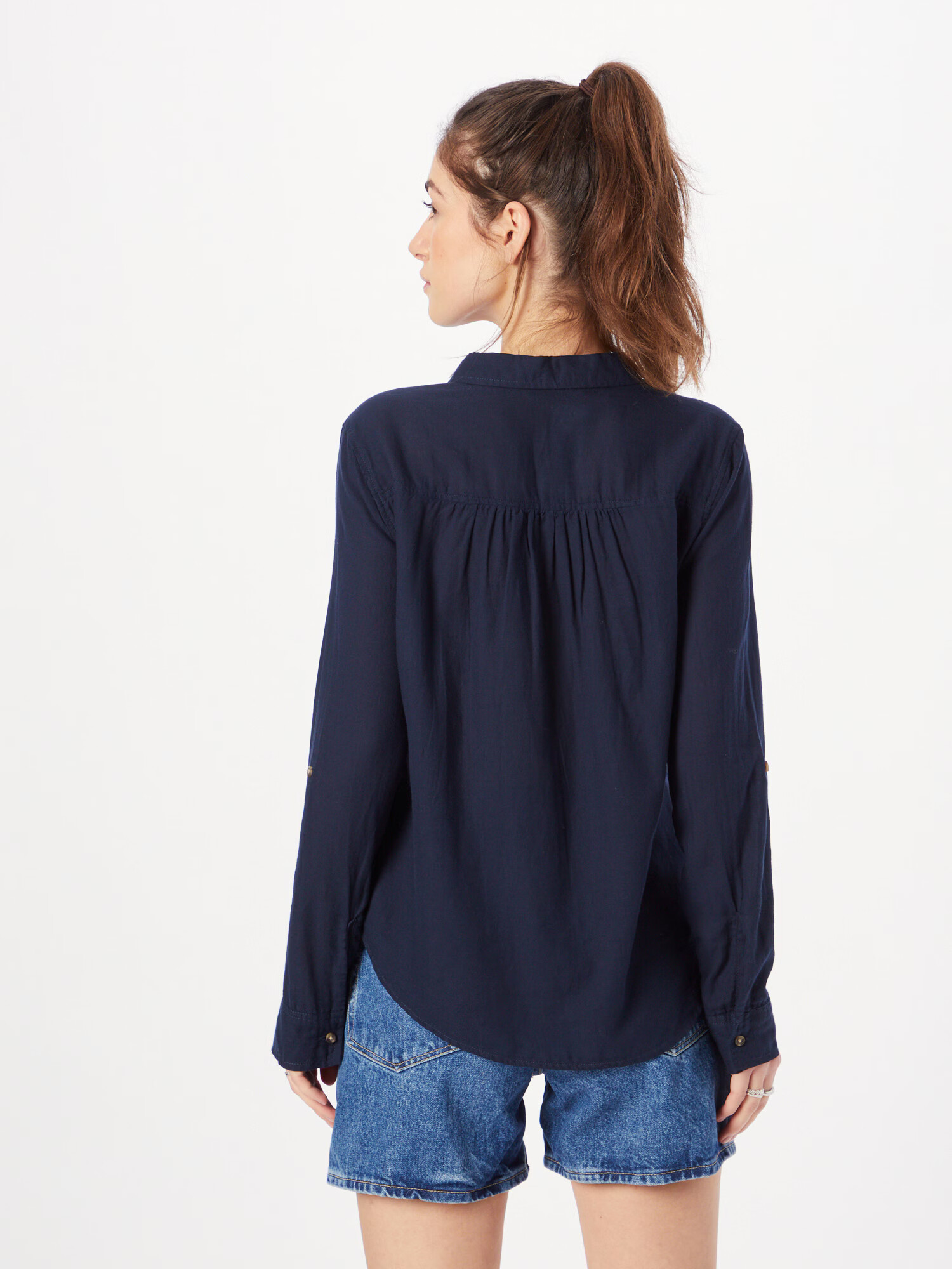 HOLLISTER Bluza 'LS POPOVER NAVY' mornarska - Pepit.si