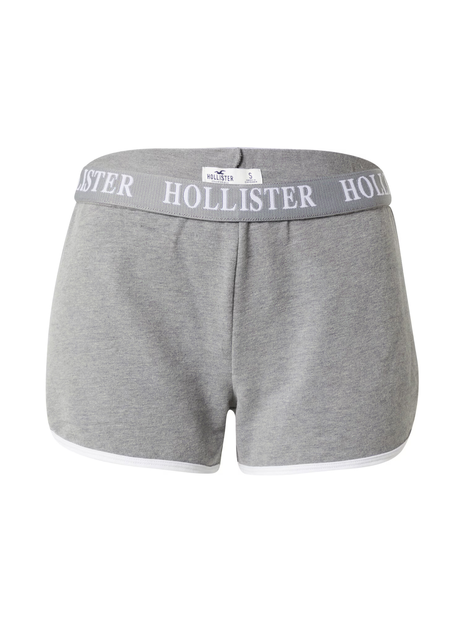 HOLLISTER Hlače 'JUN LOGO WB KNIT SHORT 3CC' siva - Pepit.si