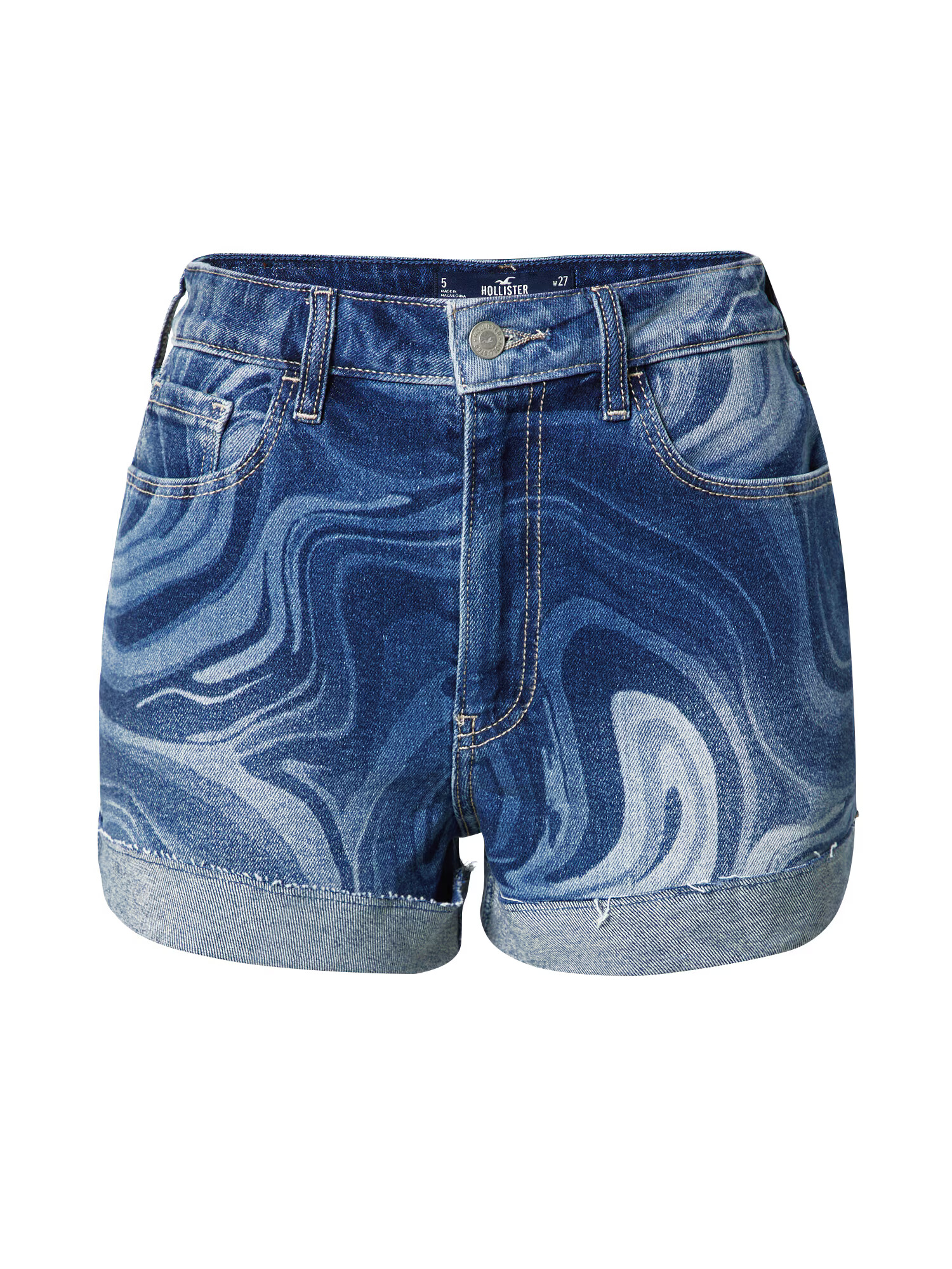 HOLLISTER Hlače opal / moder denim / svetlo modra - Pepit.si