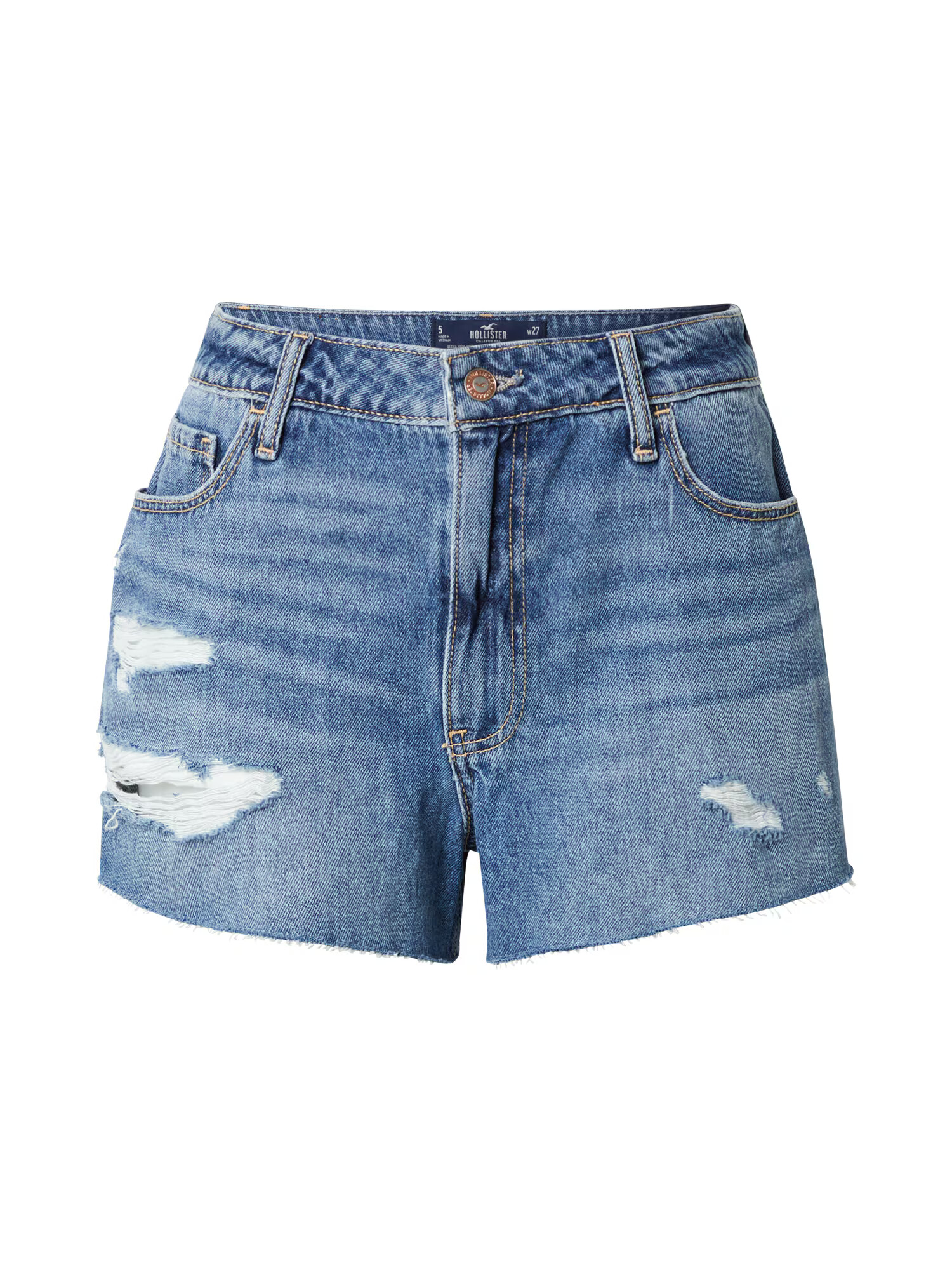 HOLLISTER Kavbojke moder denim - Pepit.si