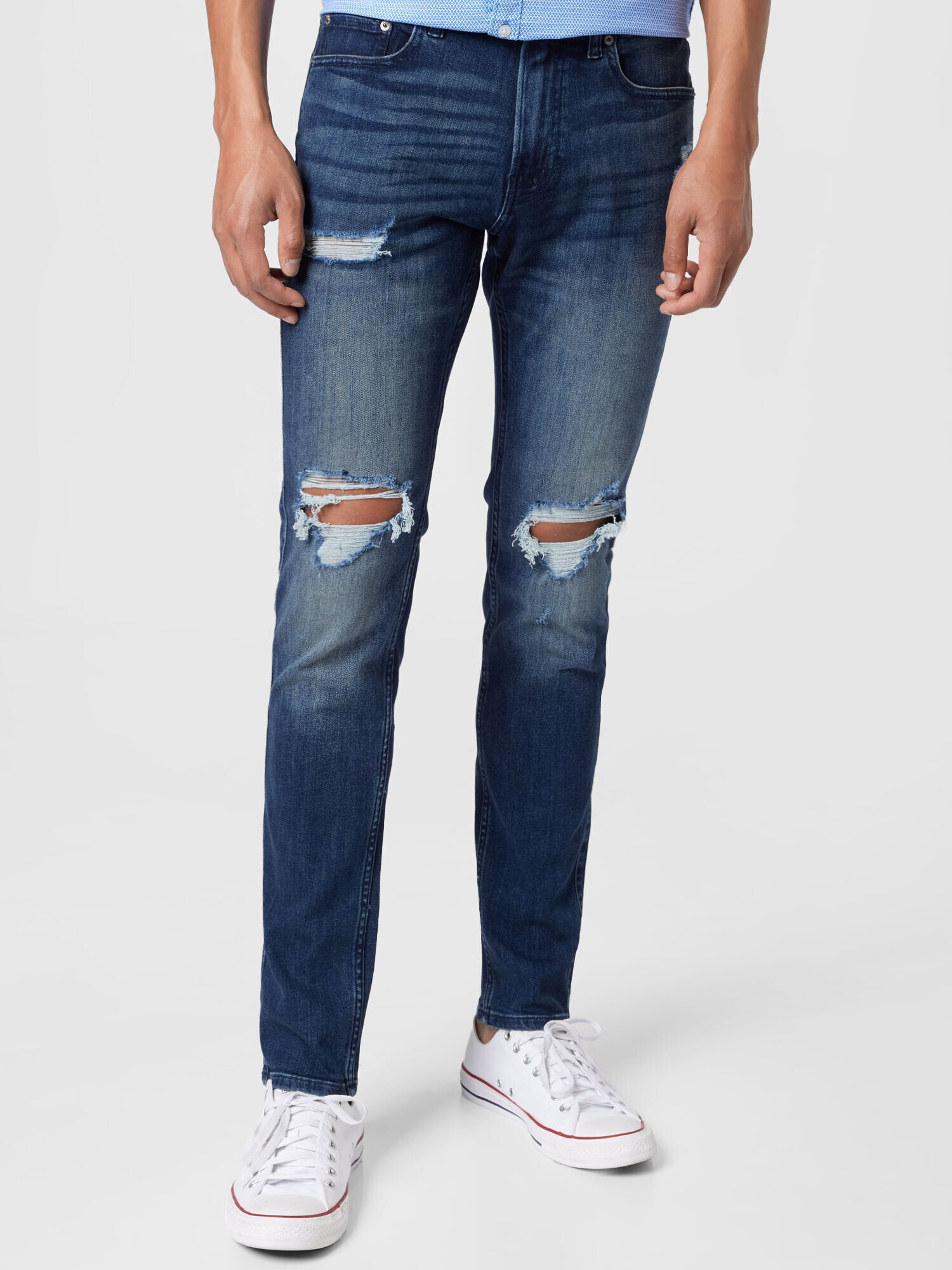 HOLLISTER Kavbojke moder denim - Pepit.si