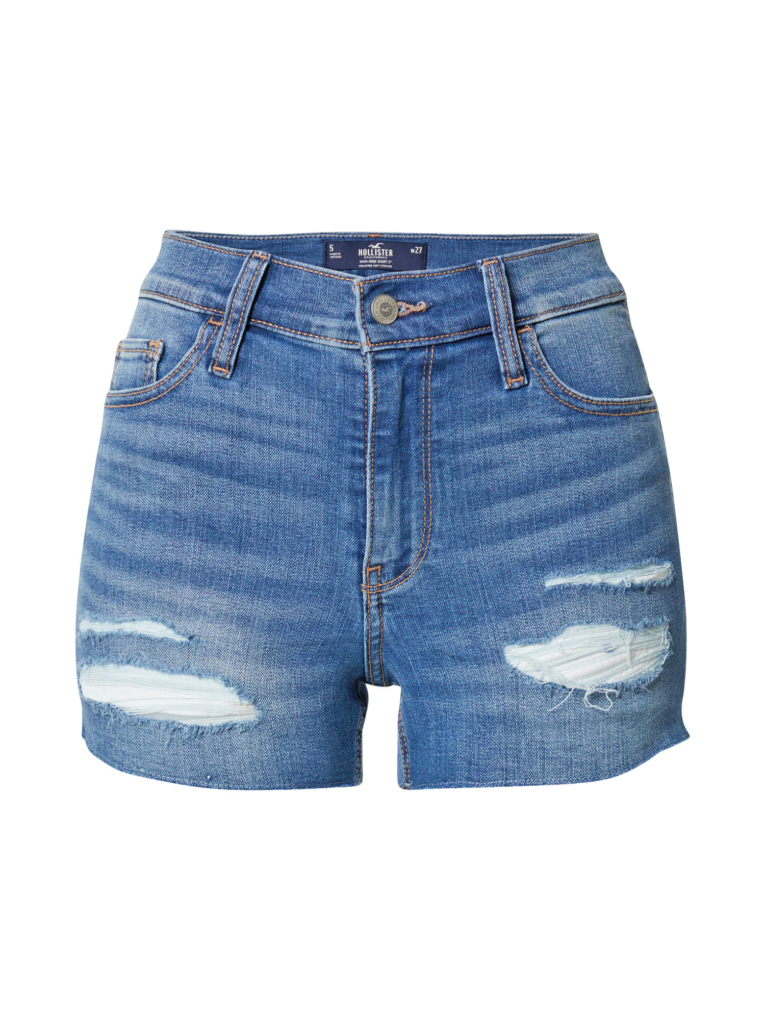 HOLLISTER Kavbojke moder denim - Pepit.si