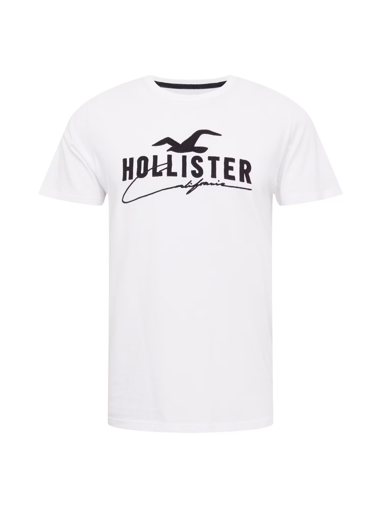 HOLLISTER Majica črna / bela - Pepit.si